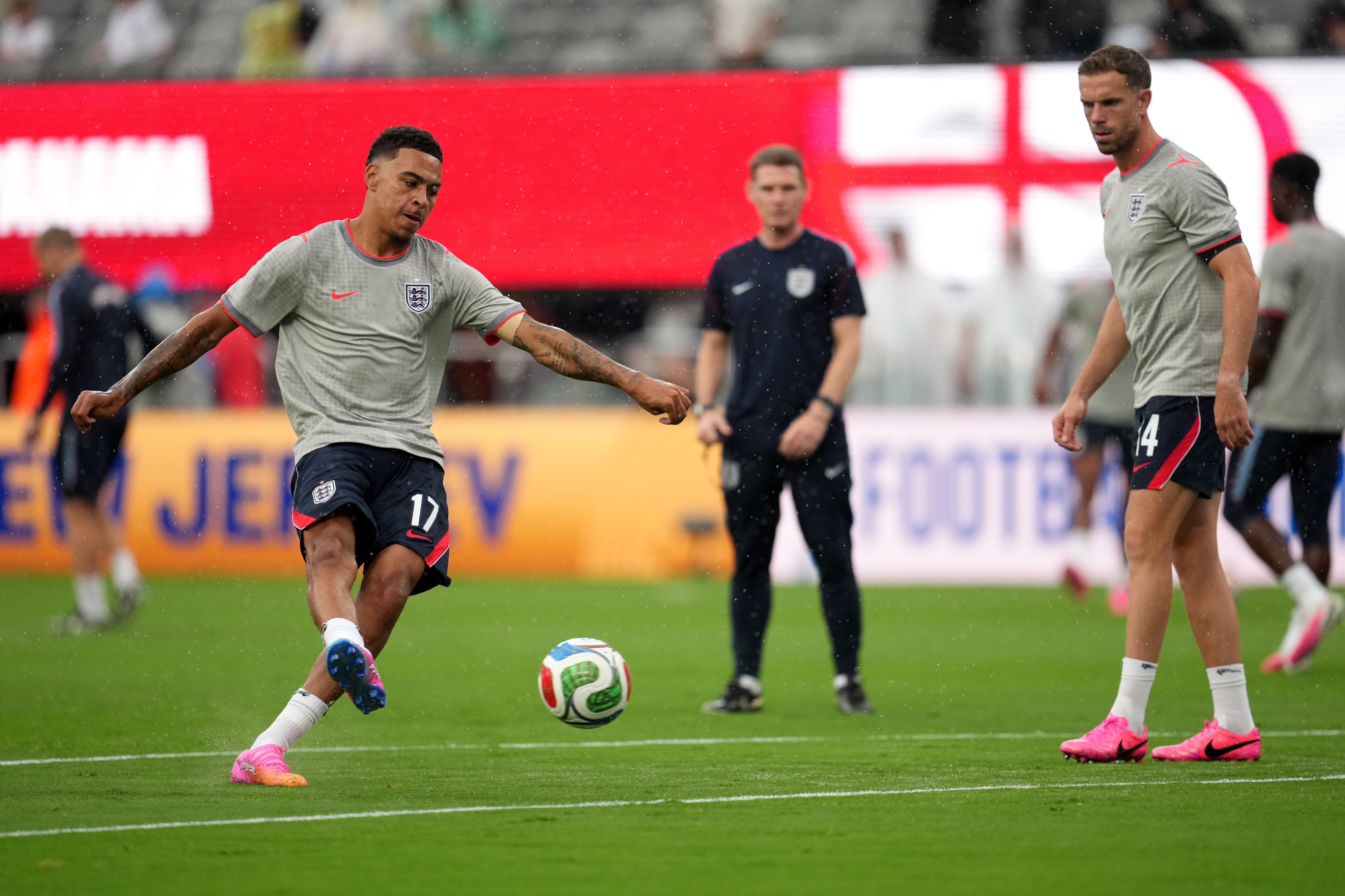 England’s Morgan Rogers ahead of the FIFA World Cup Group L match at New York New Jersey Stadium