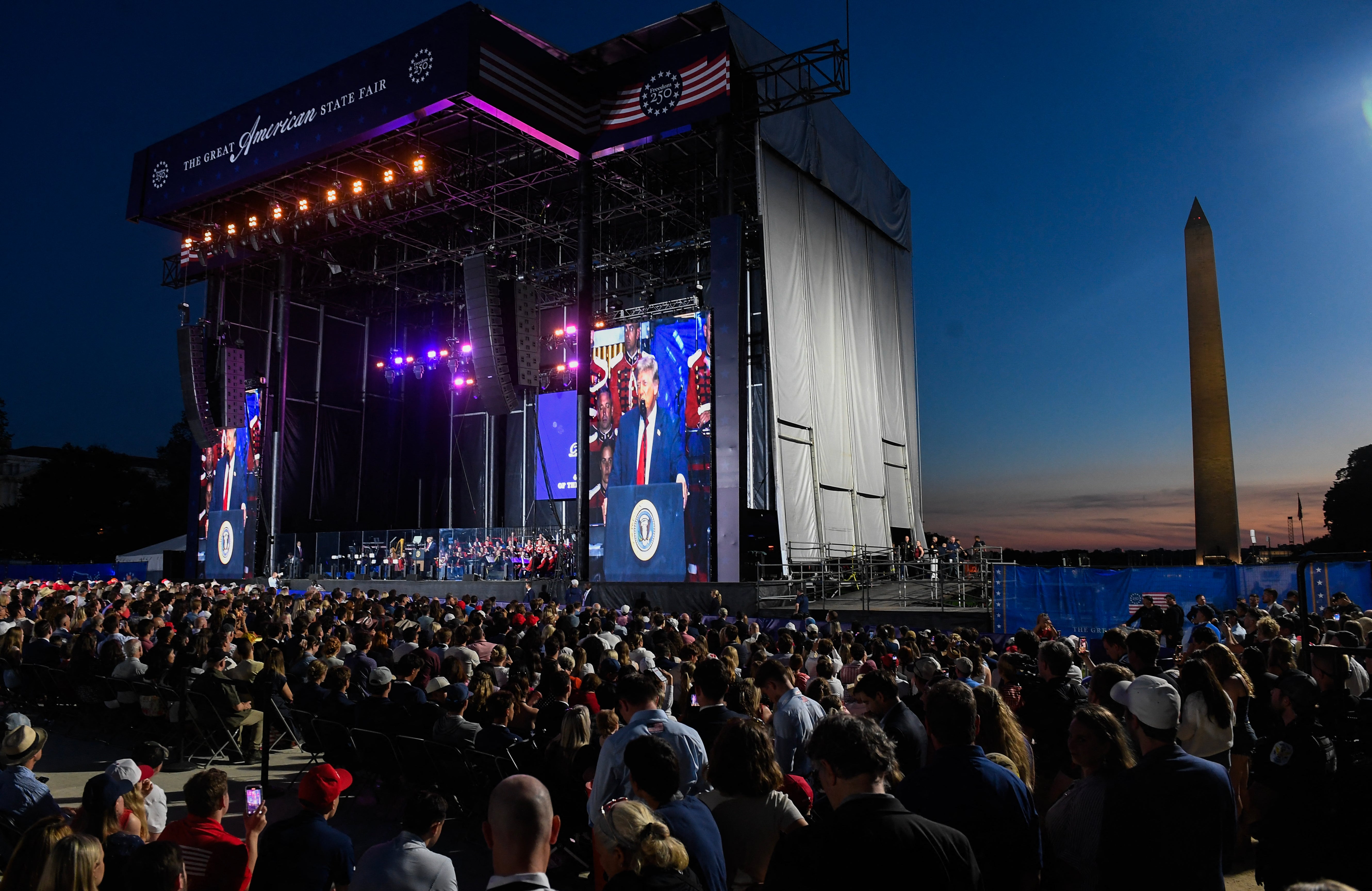 NBC News reported there were ‘nowhere near’ 45,000 attendees at Trump’s opening speech, despite the president’s claim