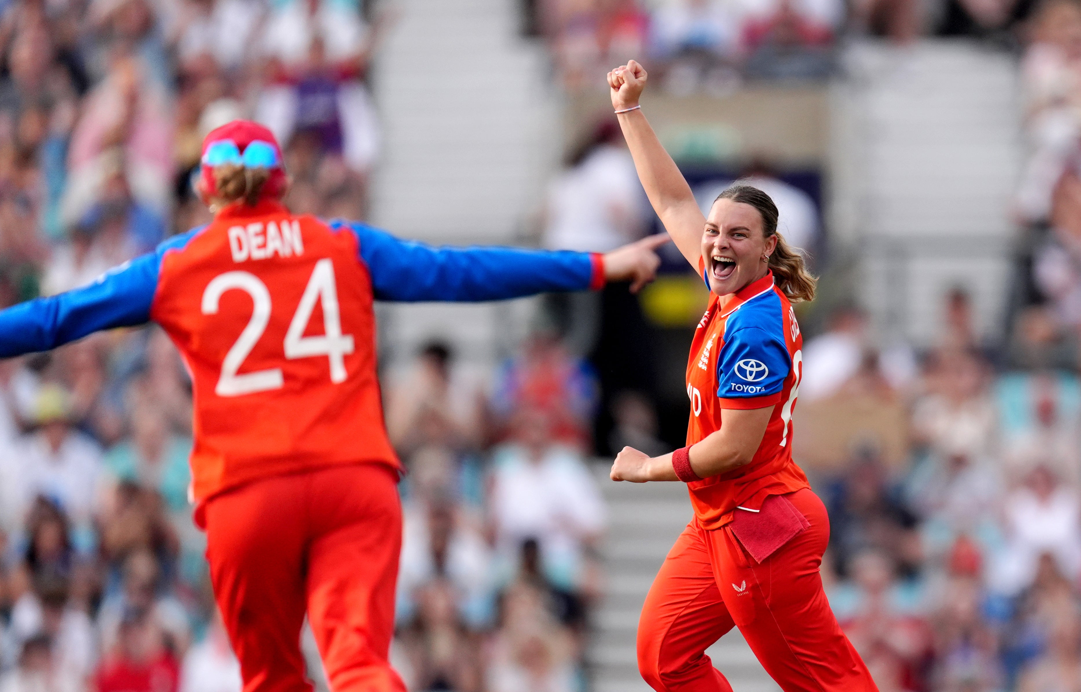 Dani Gibson struck twice for England as they limited New Zealand