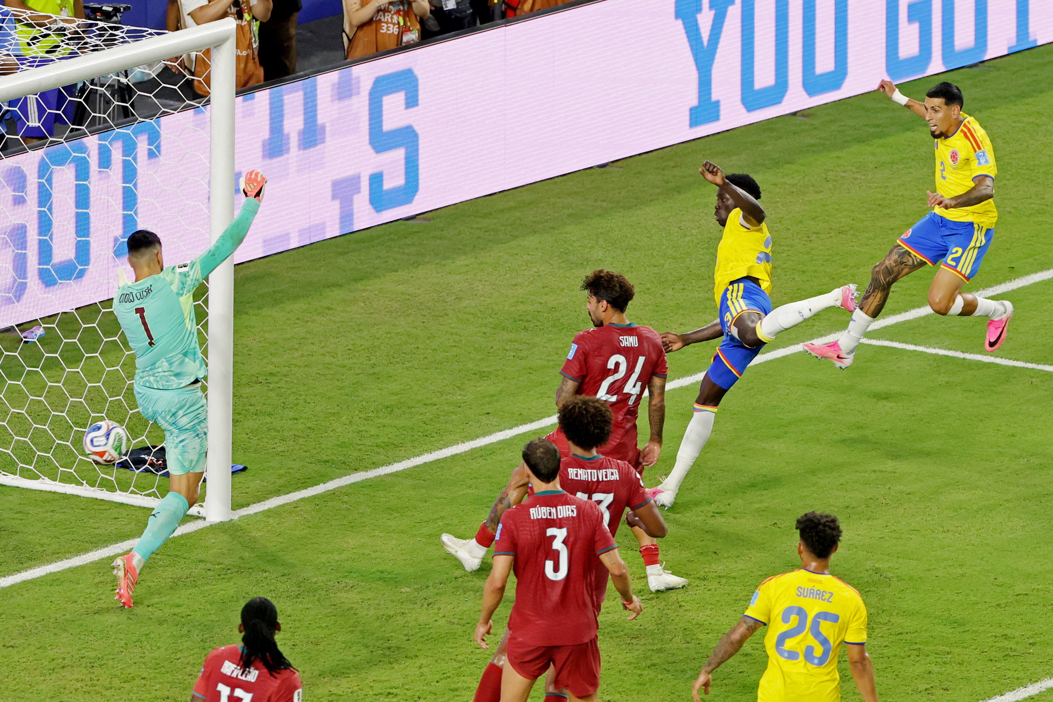 Davinson Sanchez was denied a winner by the offside flag (Reuters)