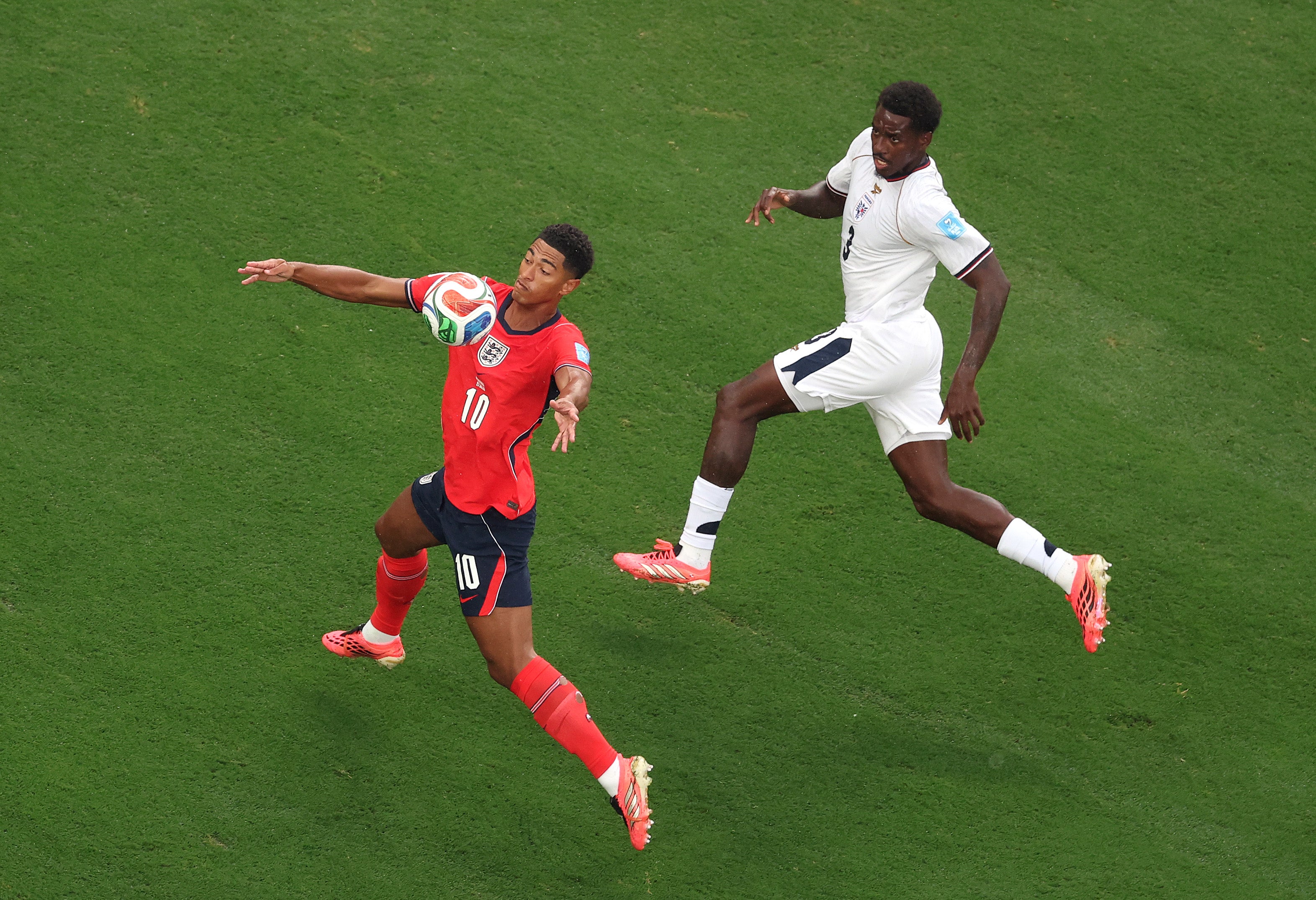 Bellingham sprinted in behind and down the channels to stretch Panama