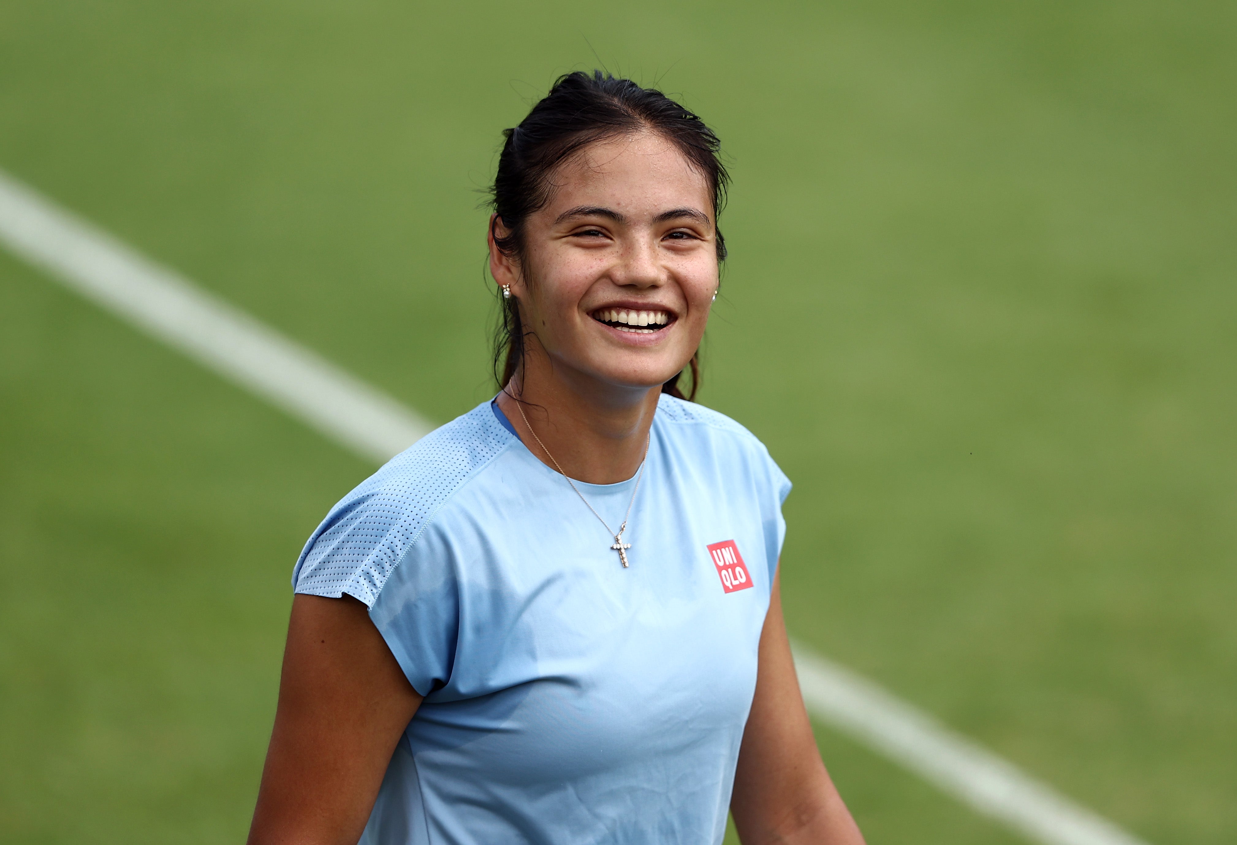 Raducanu said feeling better on the court was a ‘positive sign’