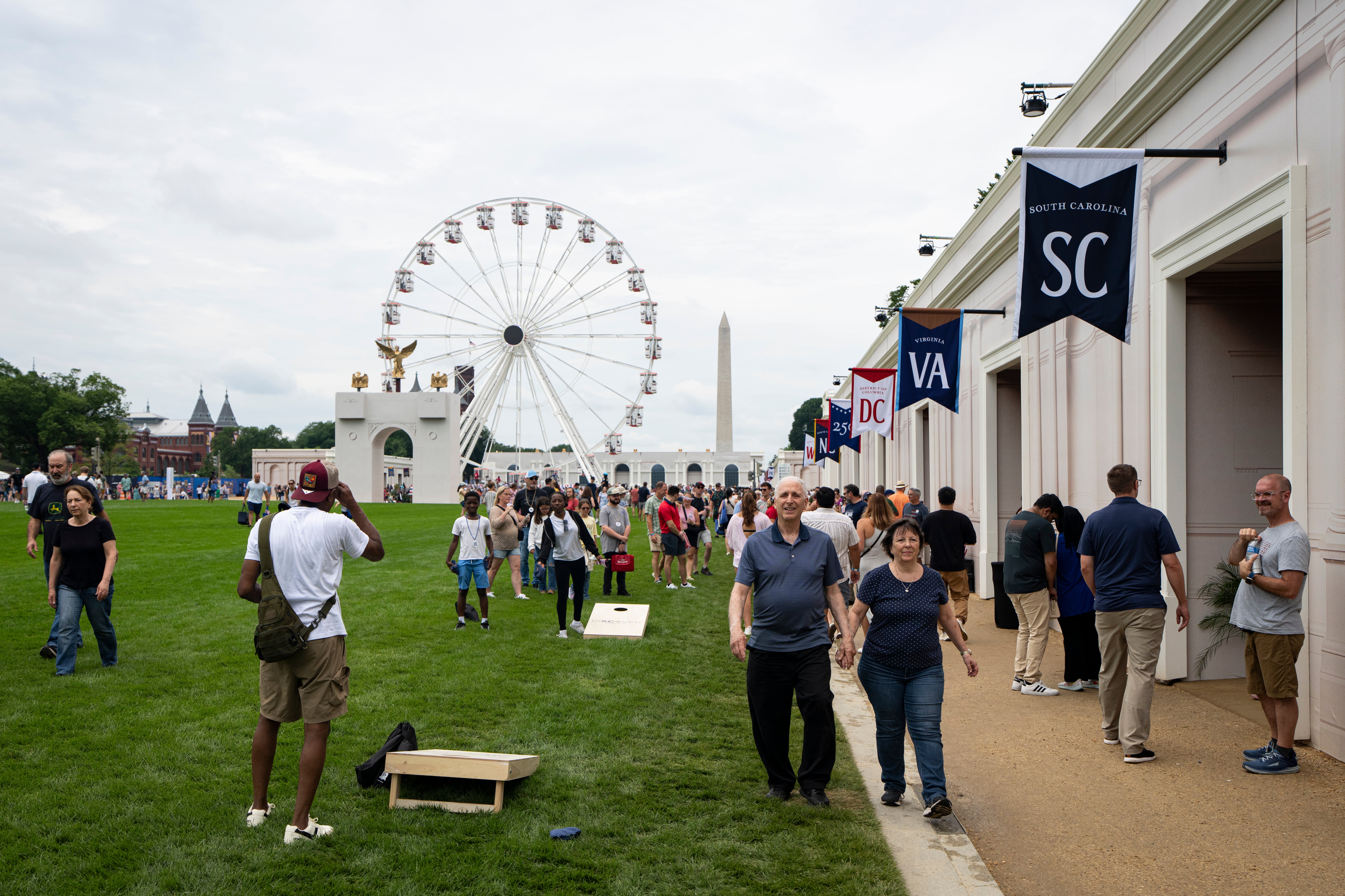 The America250 fair has hosted lackluster crowds on the National Mall (Getty)