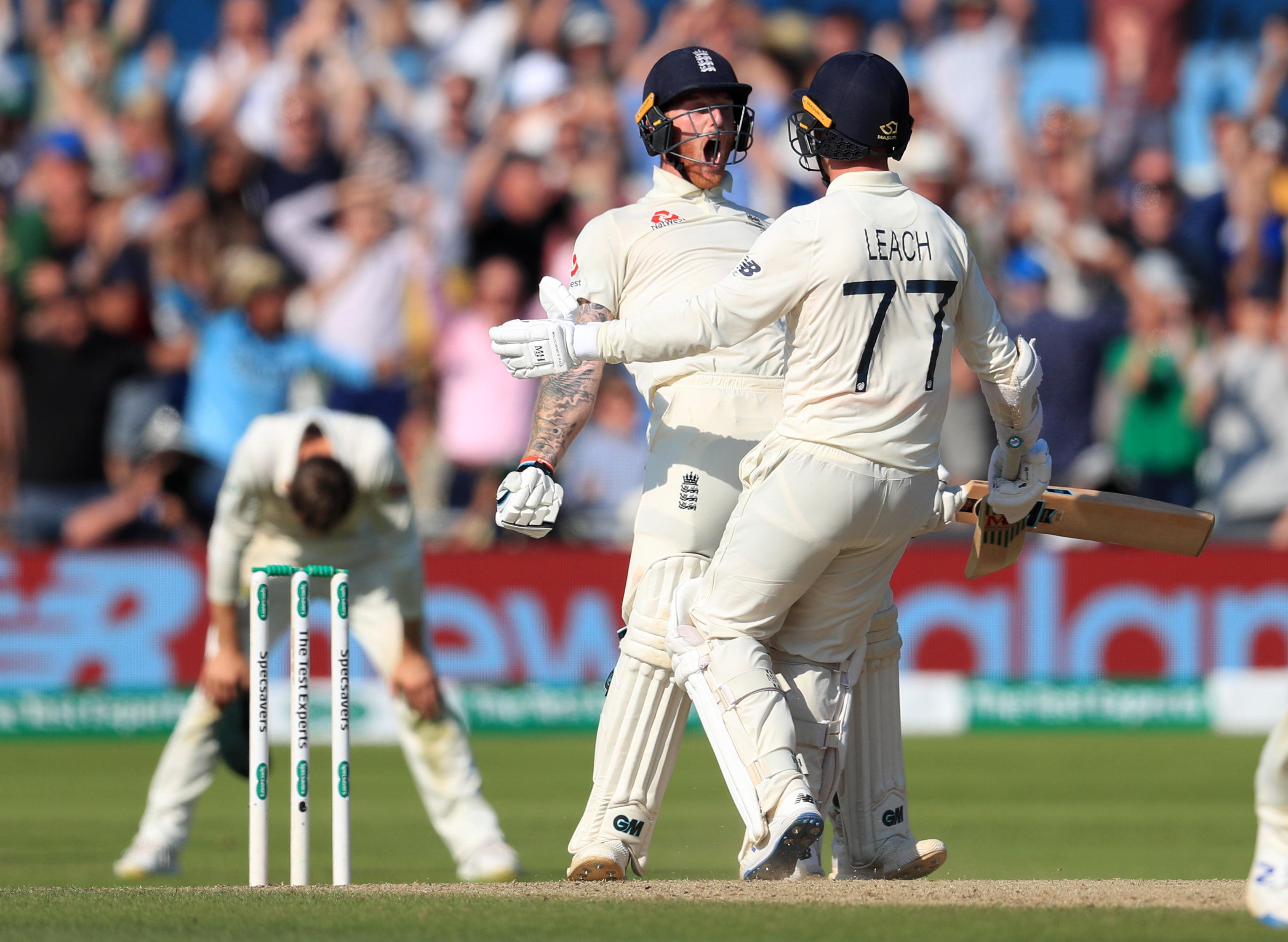 The following month, Stokes hit a match-winning 135 not out in the third Ashes Test at Headingley and put on 76 with last man Jack Leach, who contributed one (Mike Egerton/PA) (PA Archive)
