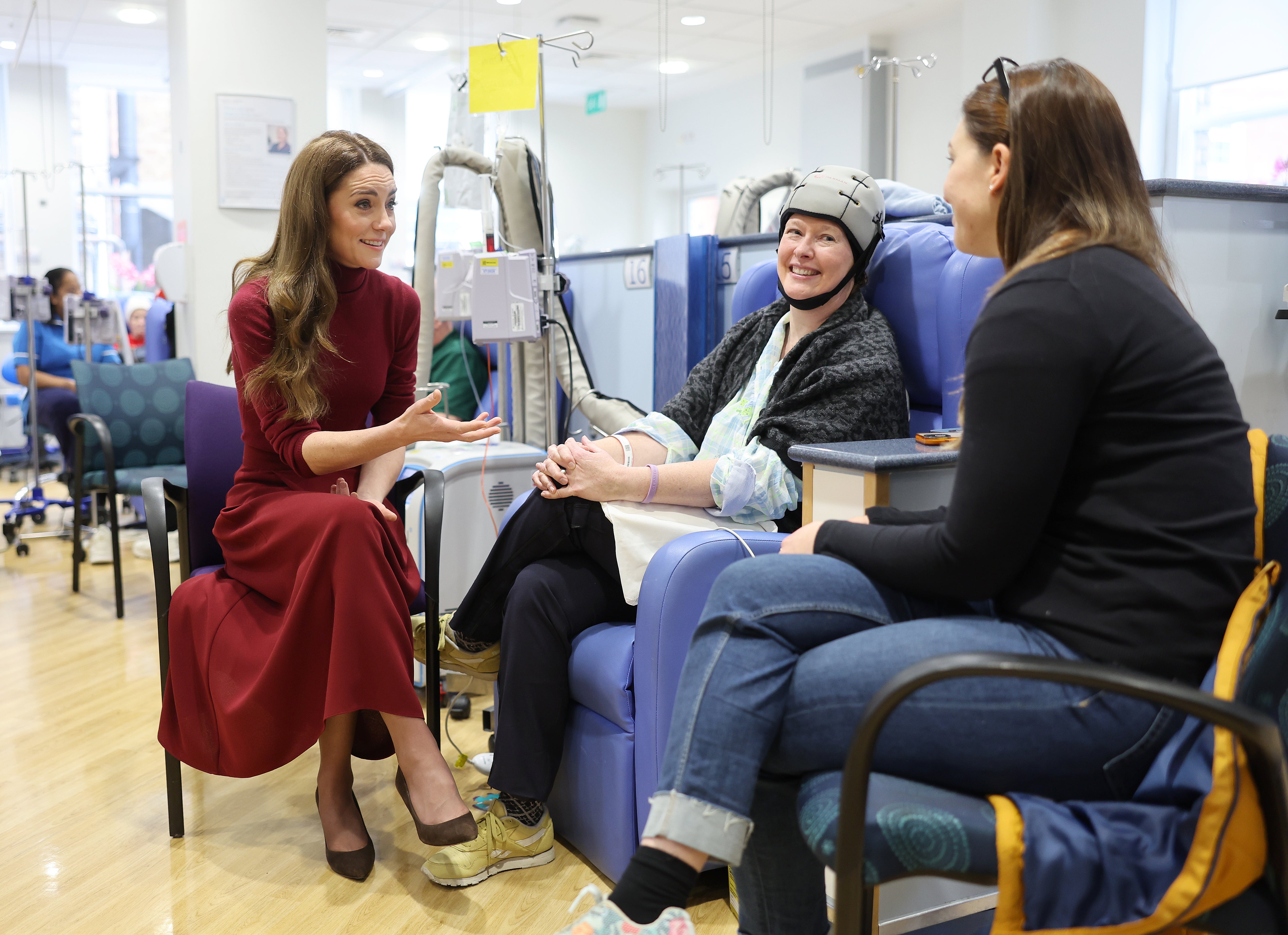 Kate was treated for cancer at the Royal Marsden Hospital in Chelsea, west London, and The Royal Marsden Cancer Charity has launched a specially designed fundraising page for people across the nation to donate (PA)