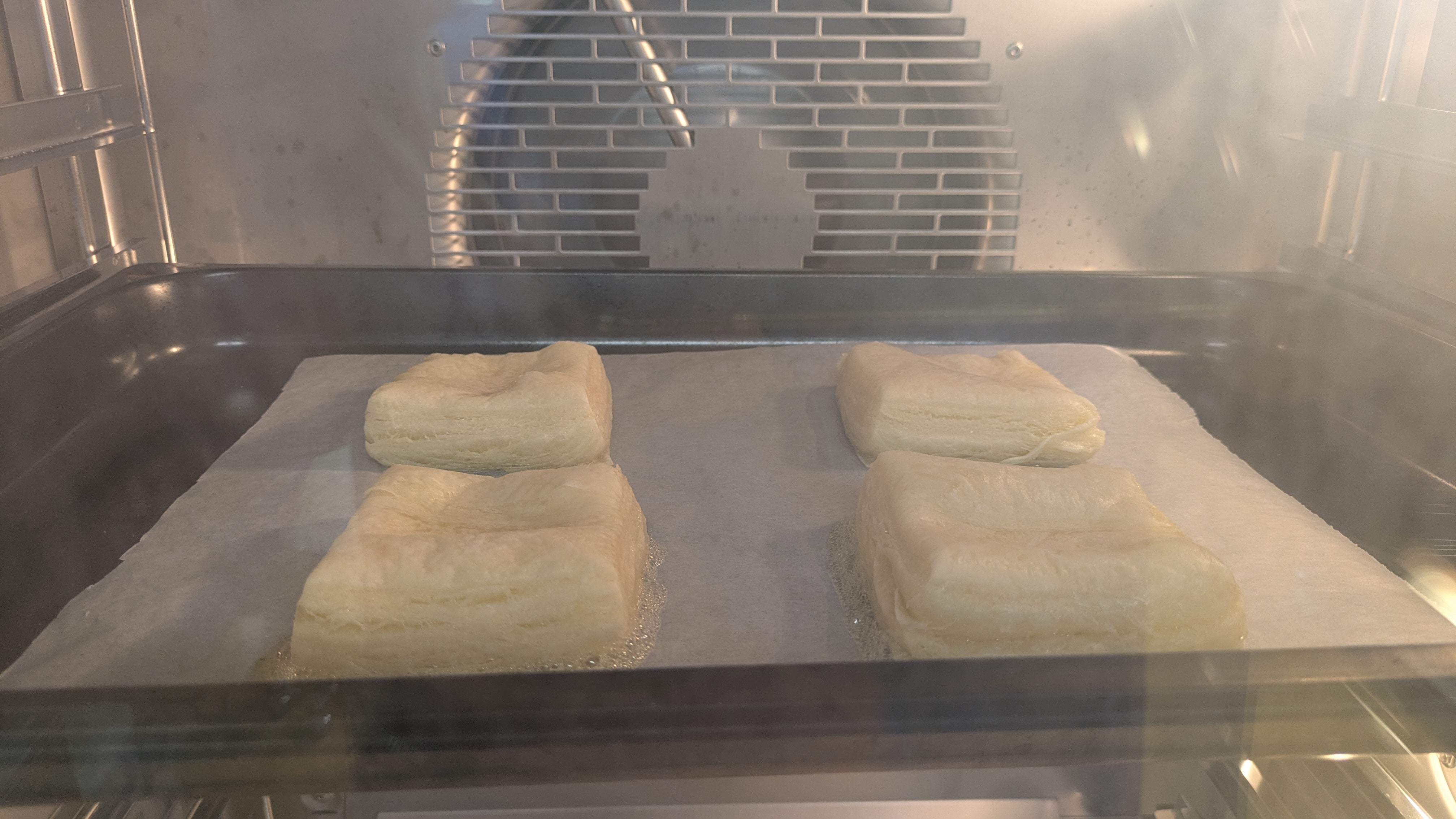 Researchers are attempting to make sausage rolls using healthier liquid fats (Heriot-Watt University/PA)