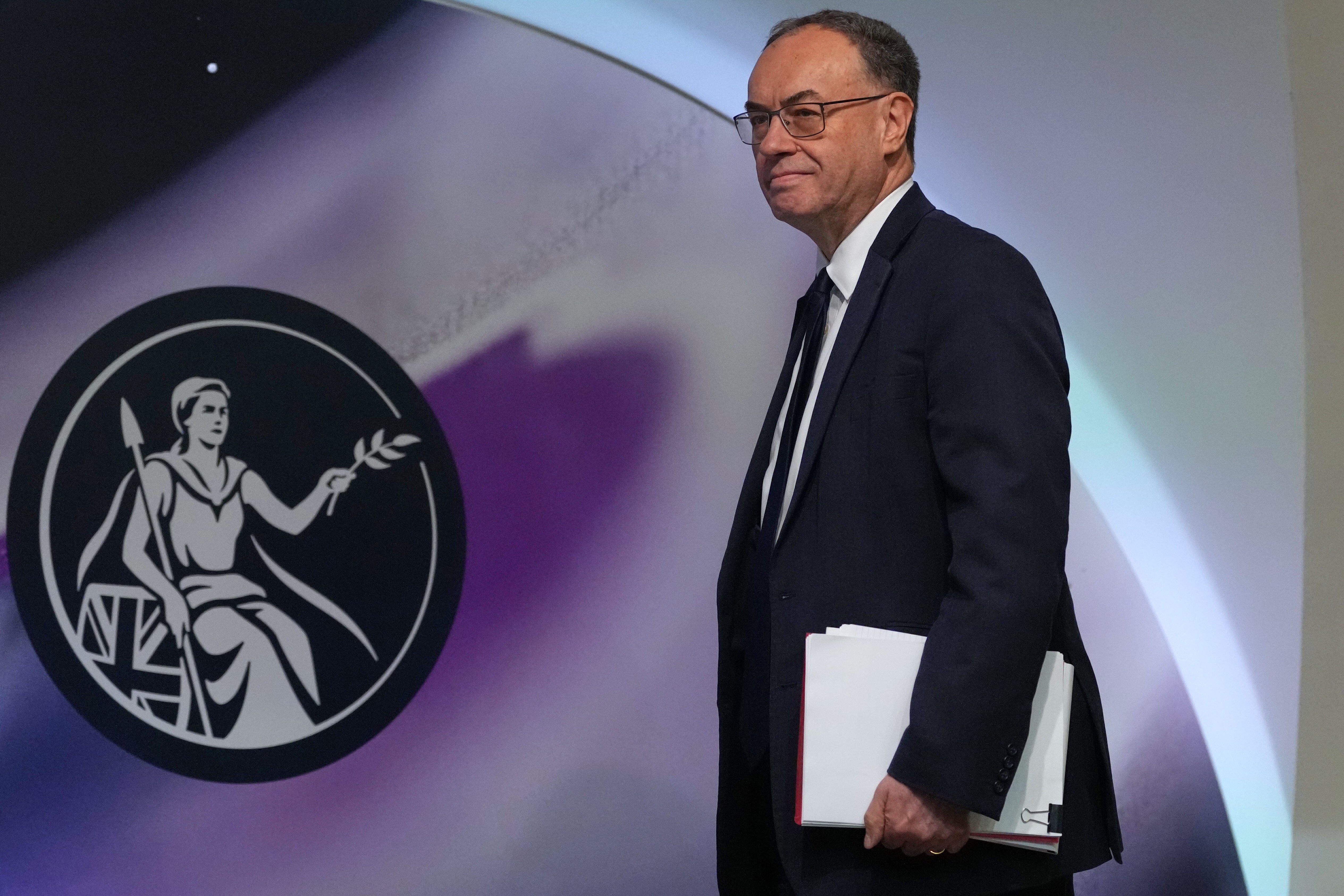 Bank of England governor Andrew Bailey recently voted to keep interest rates unchanged (Kirsty Wigglesworth/PA)