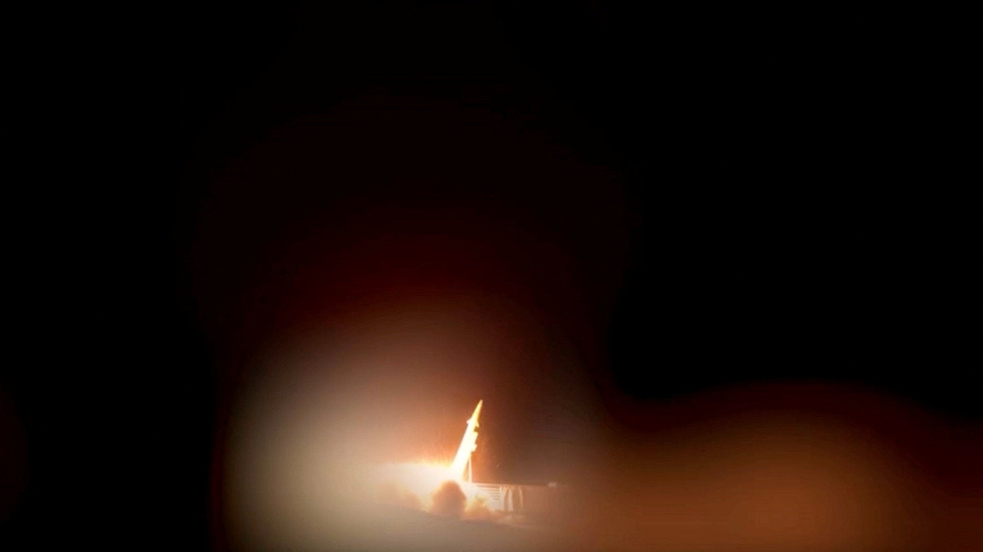 2026 年 6 月 28 日に公開された、イランが発射したミサイルを示すビデオ チュートリアルのスクリーンショット