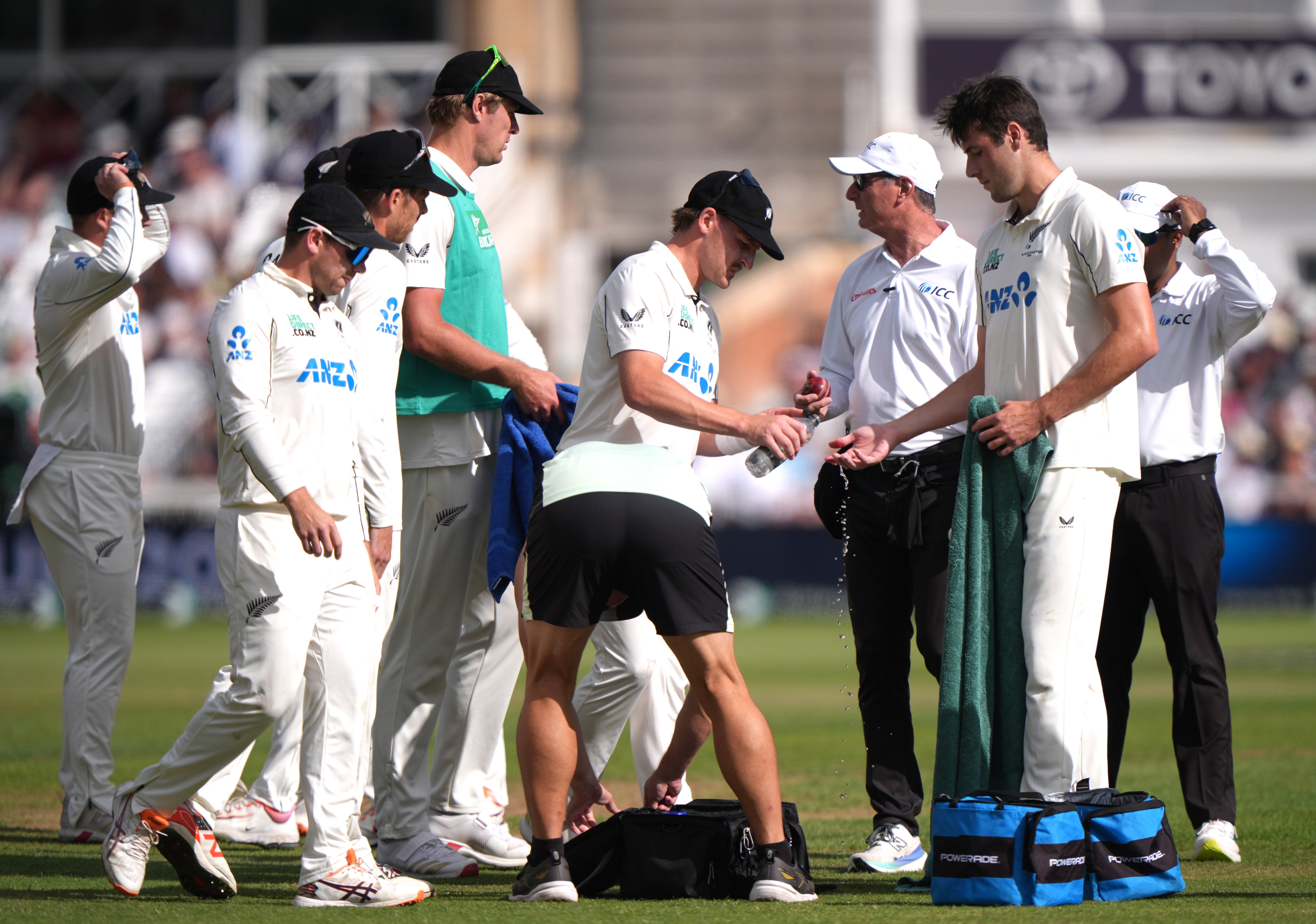 Will O'Rourke (right) suffered a finger injury last night