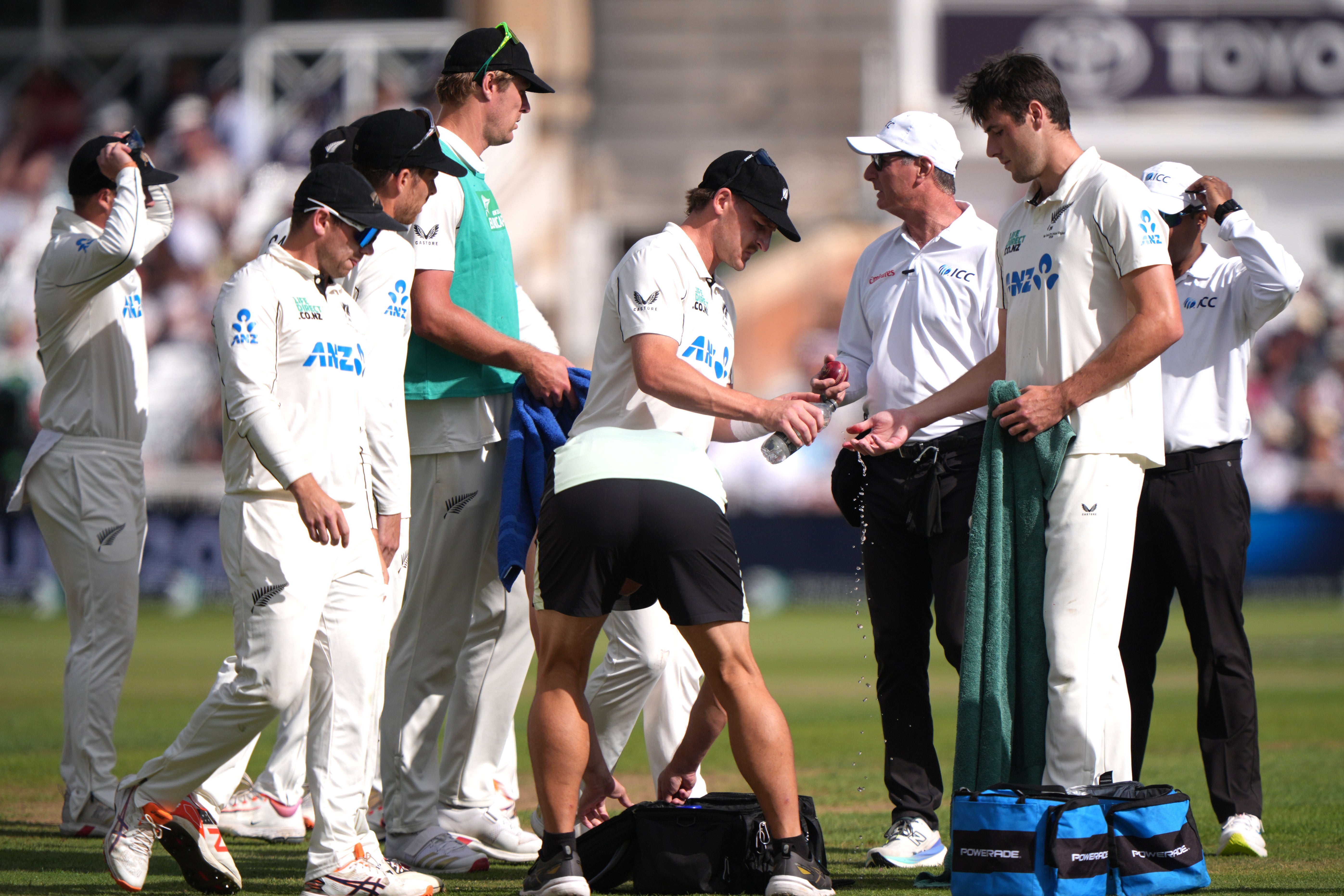 Will O'Rourke (right) suffered a finger injury last night (PA)