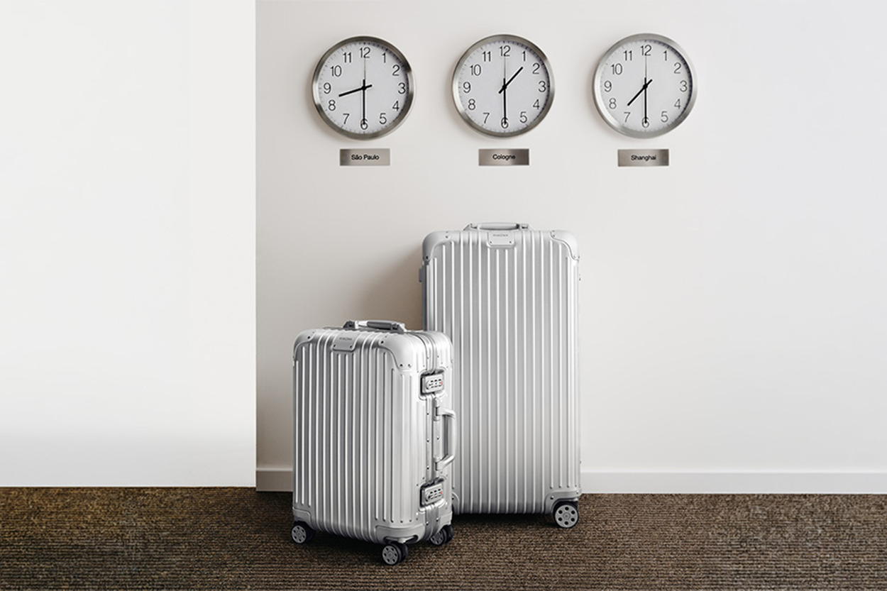 <p>Rimowa&rsquo;s cases are instantly recognisable for their grooved exterior panels</p>