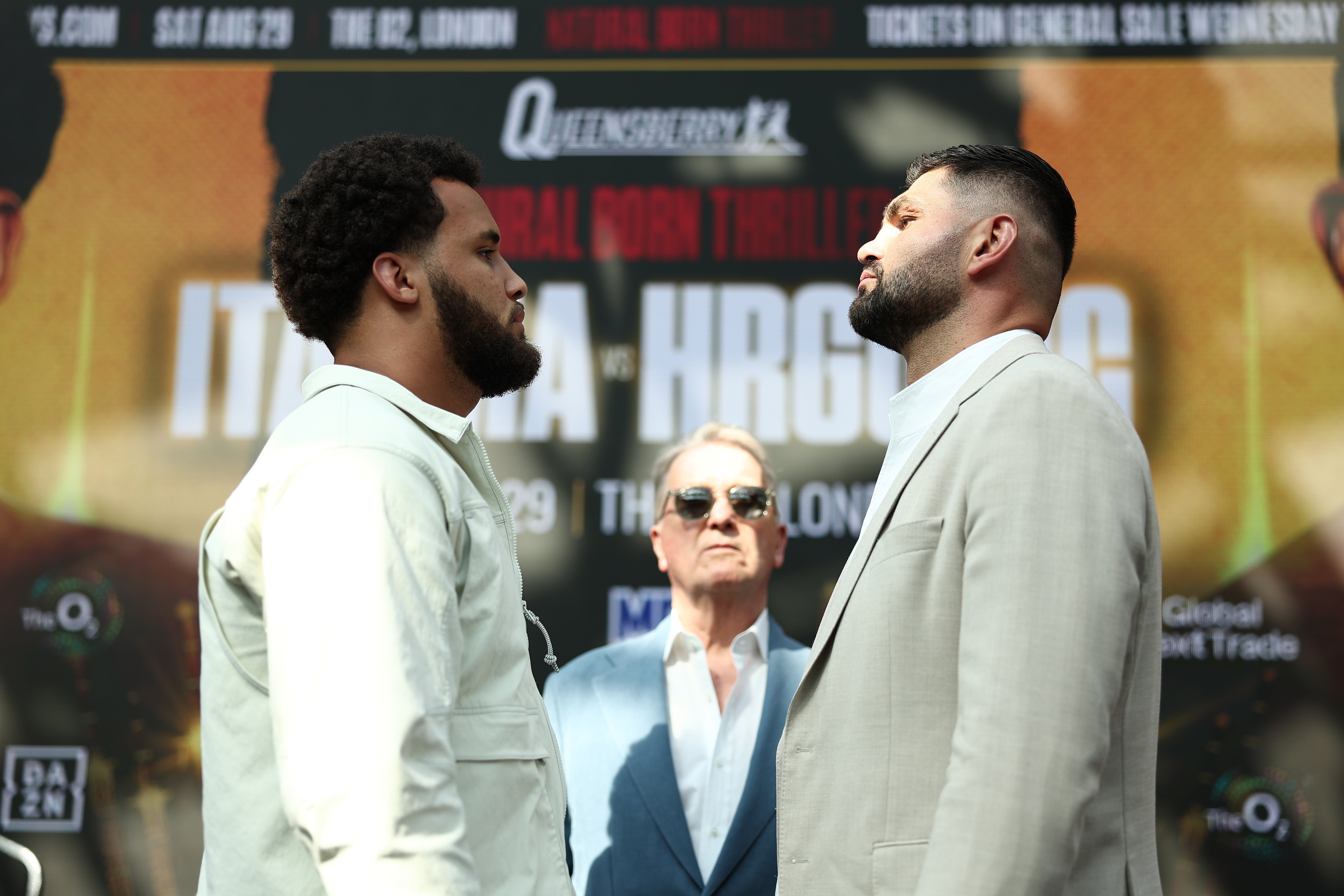 Moses Itauma (left) vs Filip Hrgovic would be a fitting vacant-title fight