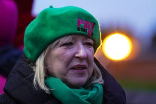 EIS General Secretary Andrea Bradley said university staff had been left with ‘no alternative’ but to take strike action ‘as they seek to fend off the university’s cuts agenda’. (Andrew Milligan/PA)