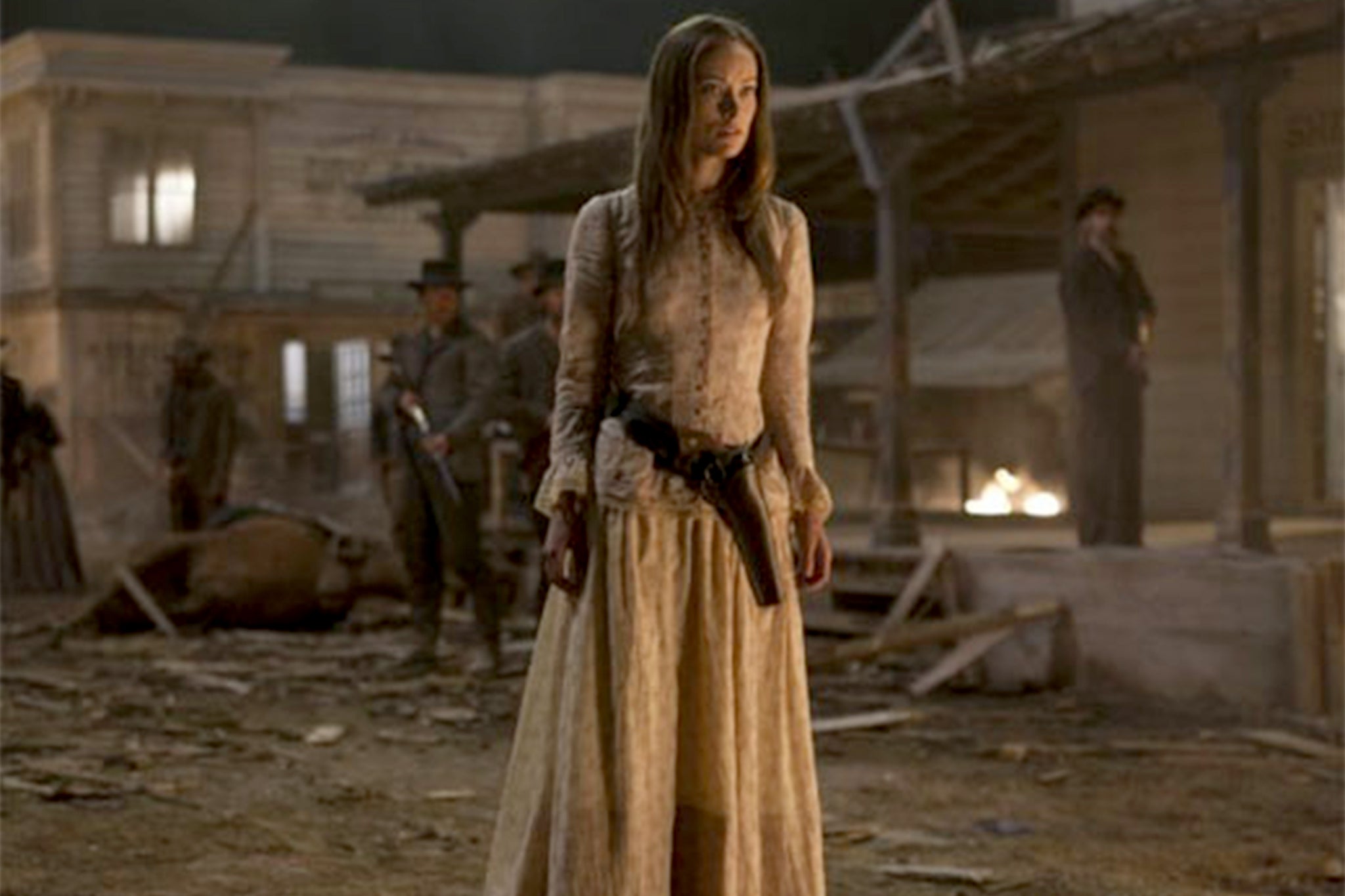 Wilde porträtierte in „Cowboys & Aliens“ (2011) eine mysteriöse Frau, die im Arizona-Territorium ankommt.