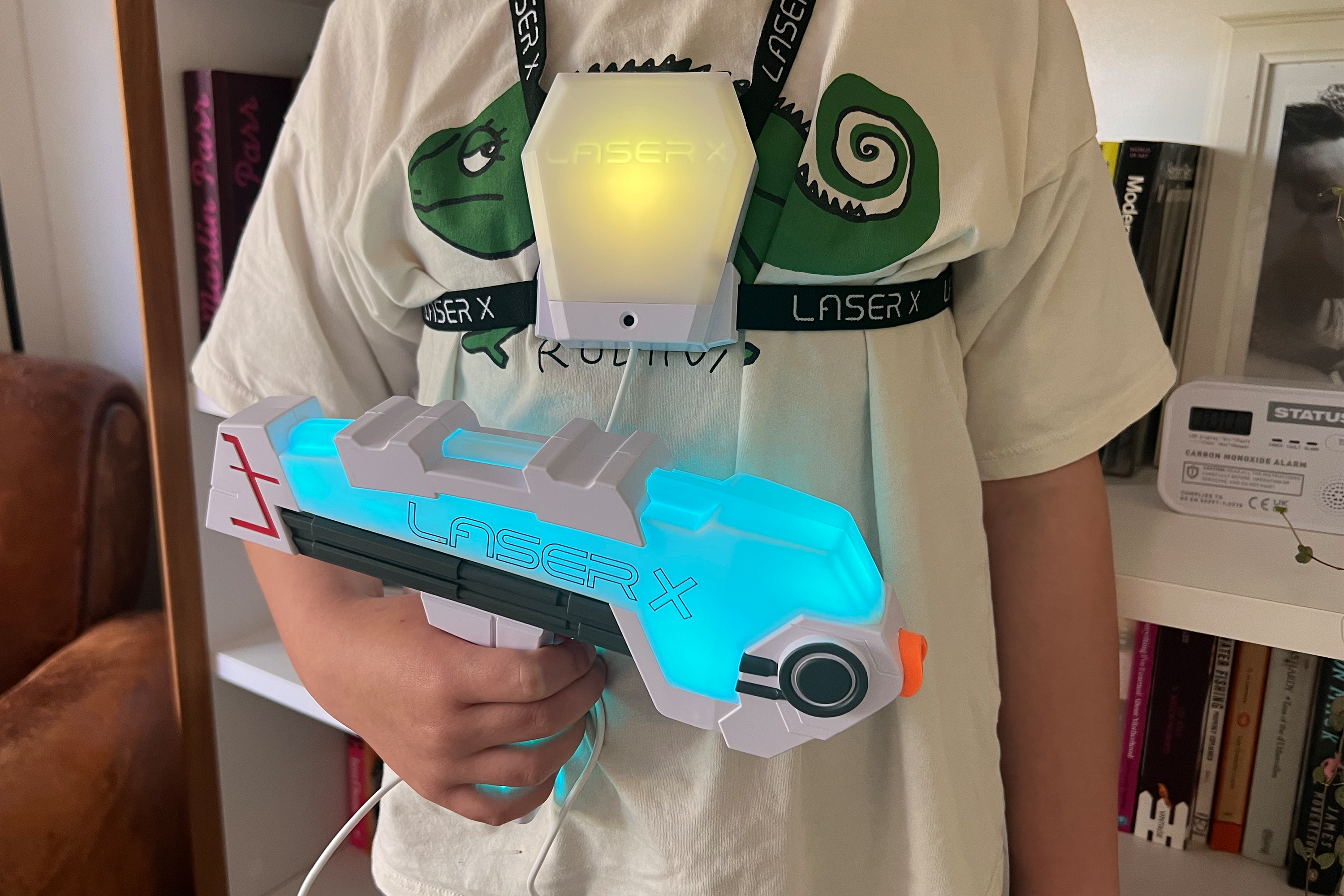 The laser tag was a hit with all ages (Sarah Dawson/The Independent)