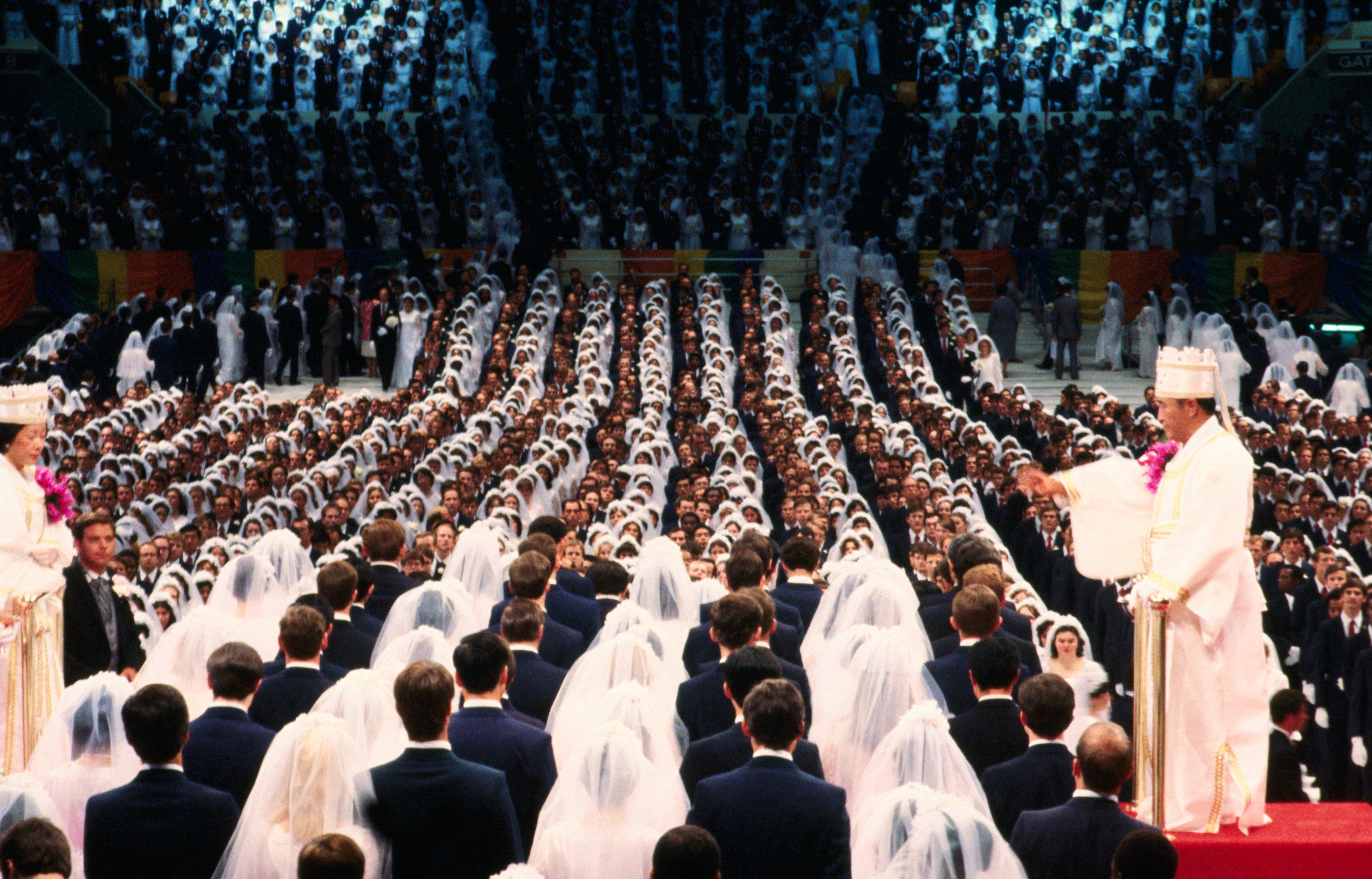 More than 2,000 couples were married in the Garden during a mass ceremony performed by the Rev. Sun Myung Moon in 1982