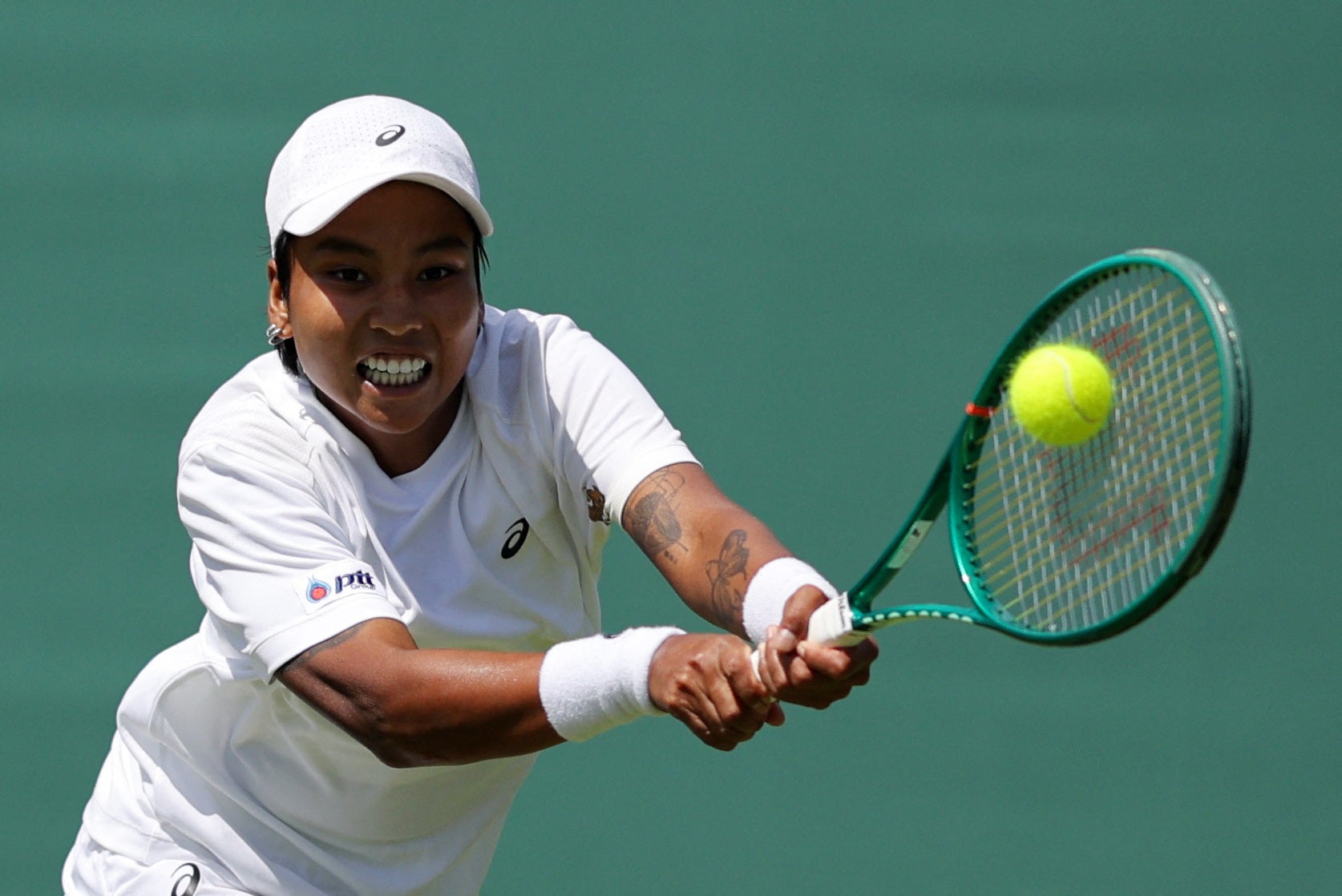 Thailand's Mananchaya Sawangkaew won on her Wimbledon debut