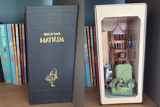 Build Your Own Roald Dahl Matilda book nook