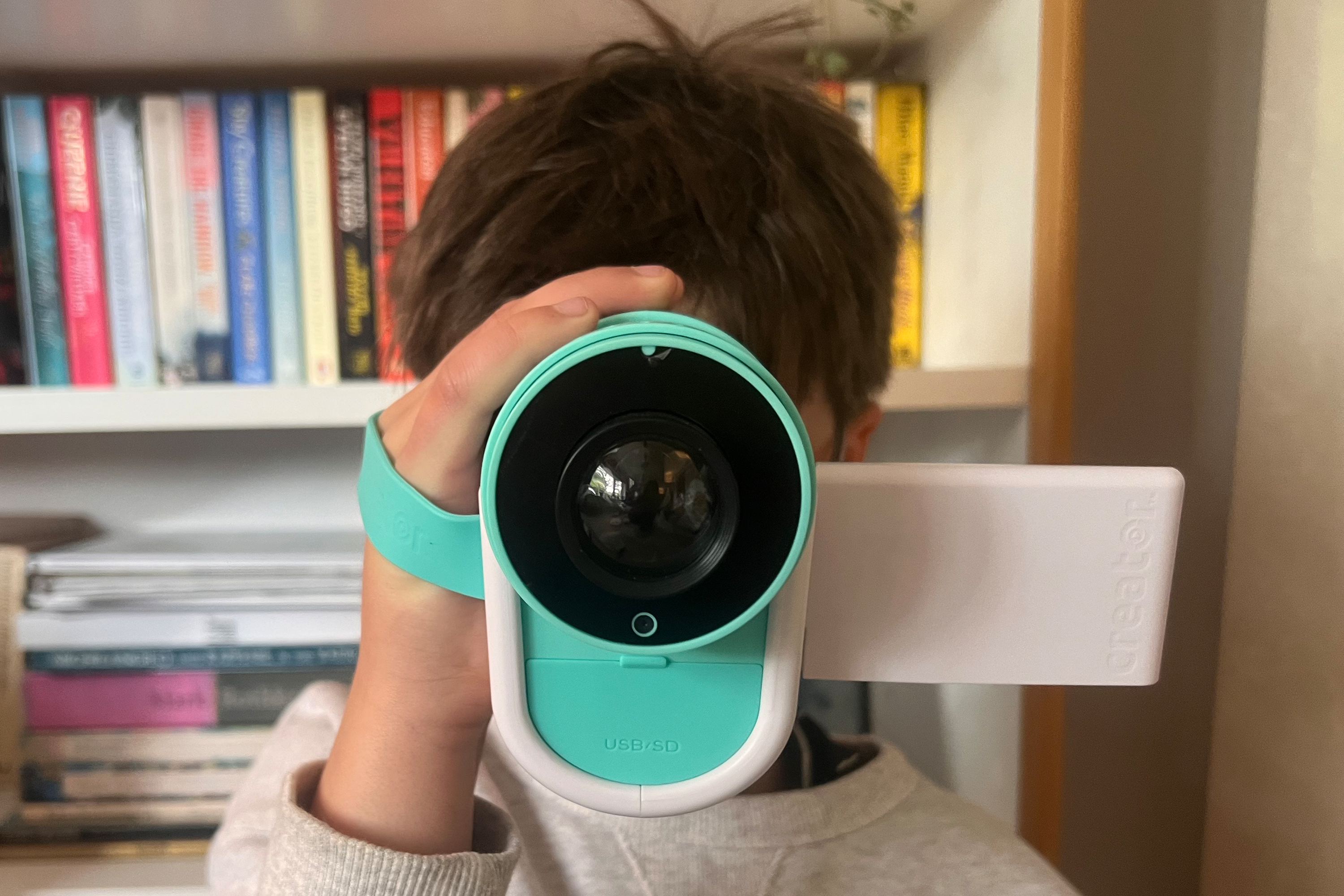 This is a camera, video recorder and projector in one (Sarah Dawson/The Independent)
