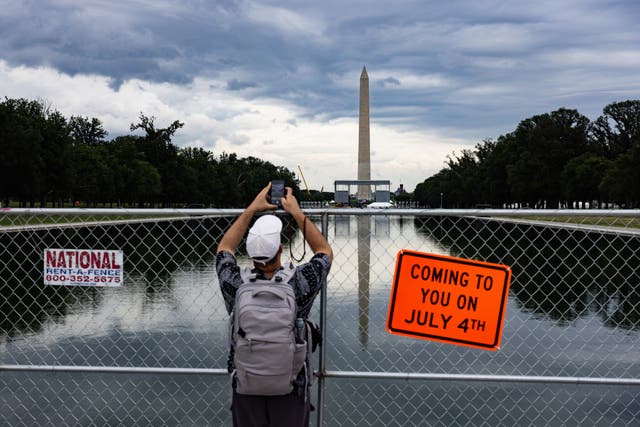 President Donald Trump’s construction projects in Washington, DC, are harming tourism as major landmarks are fenced off, deterring visitors, tour operators said