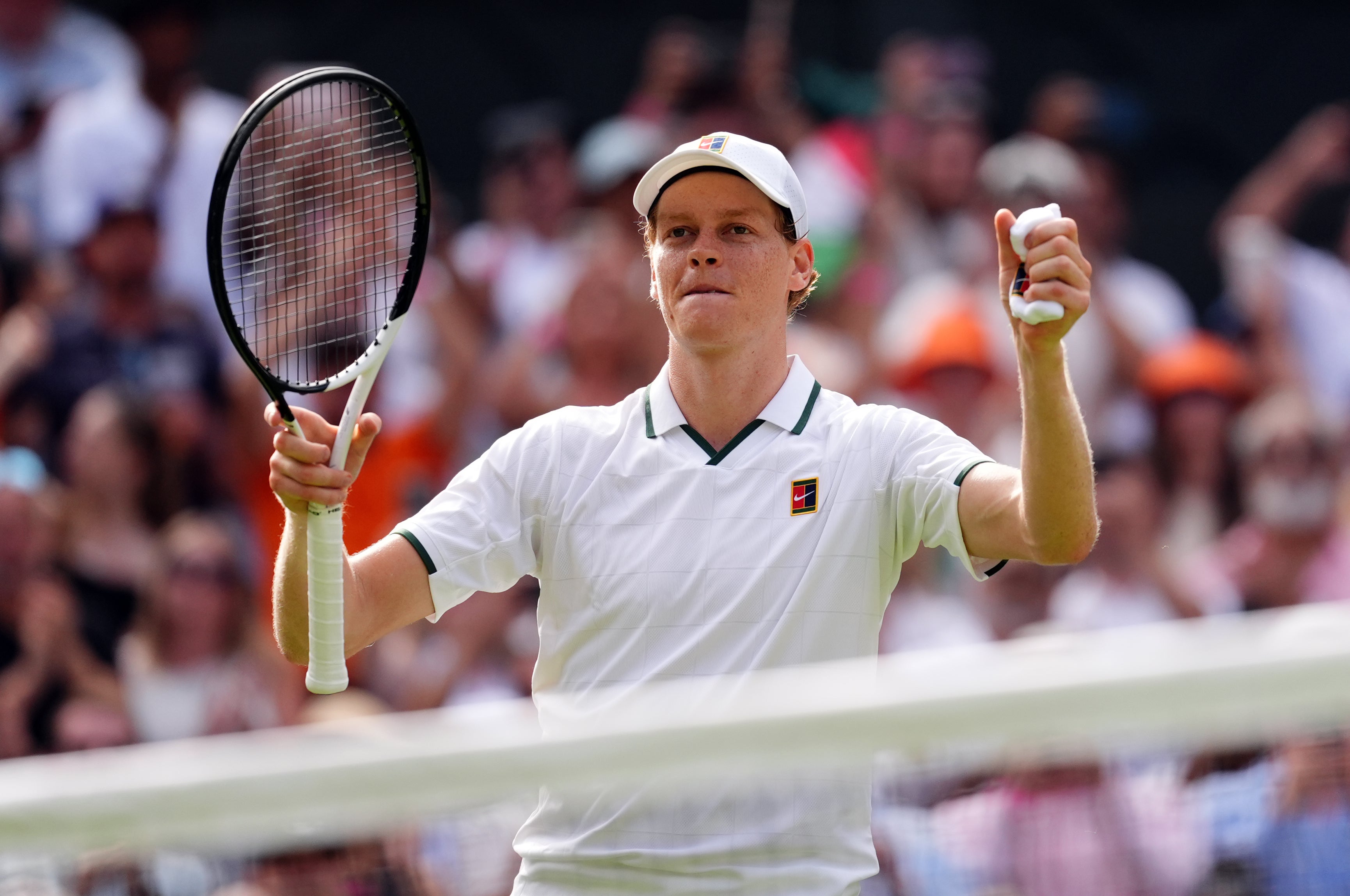 Sinner improved on his iffy five-set record (John Walton/PA)