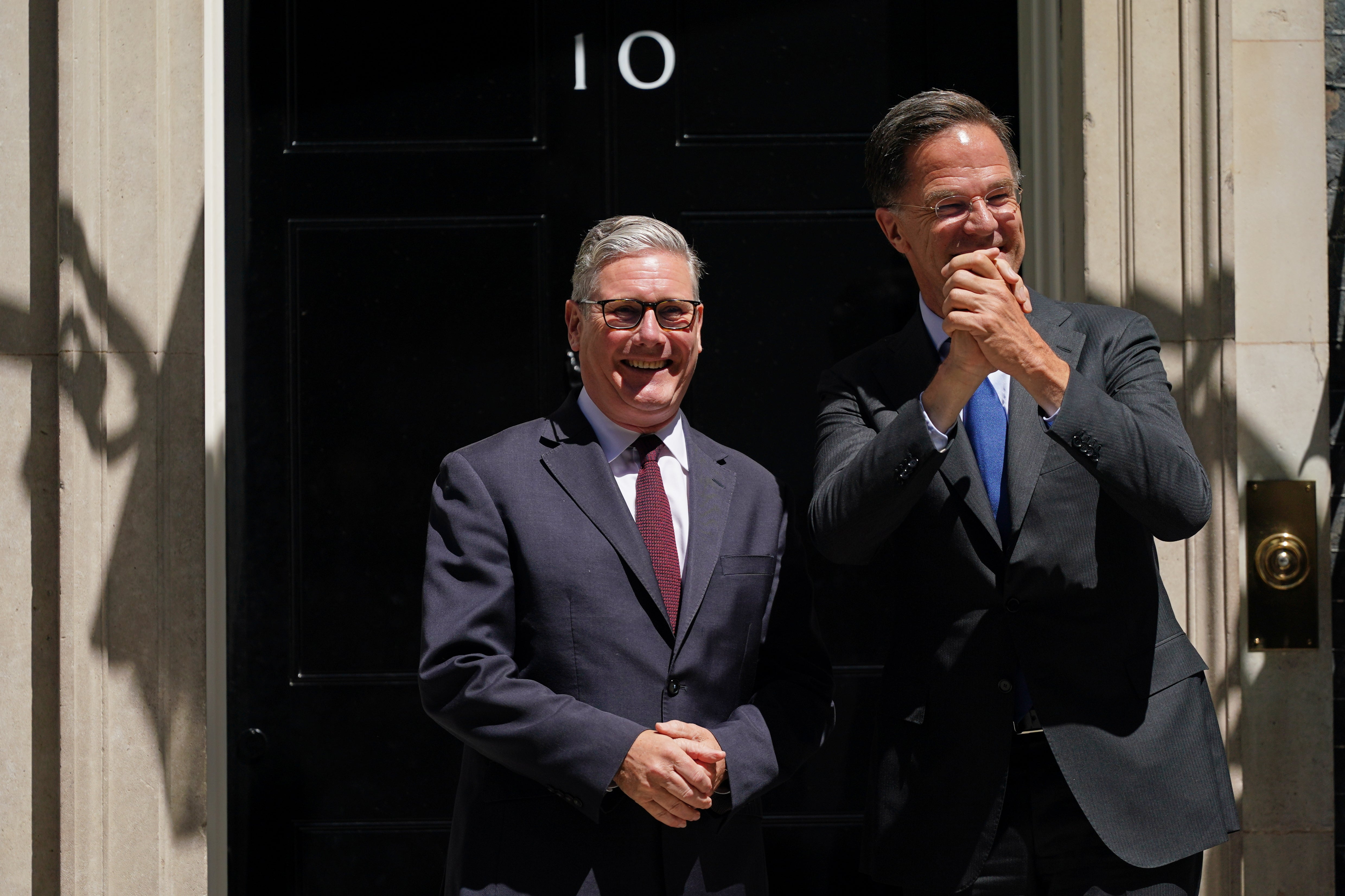 Keir Starmer welcomes Nato secretary general Mark Rutte to No 10 on Monday