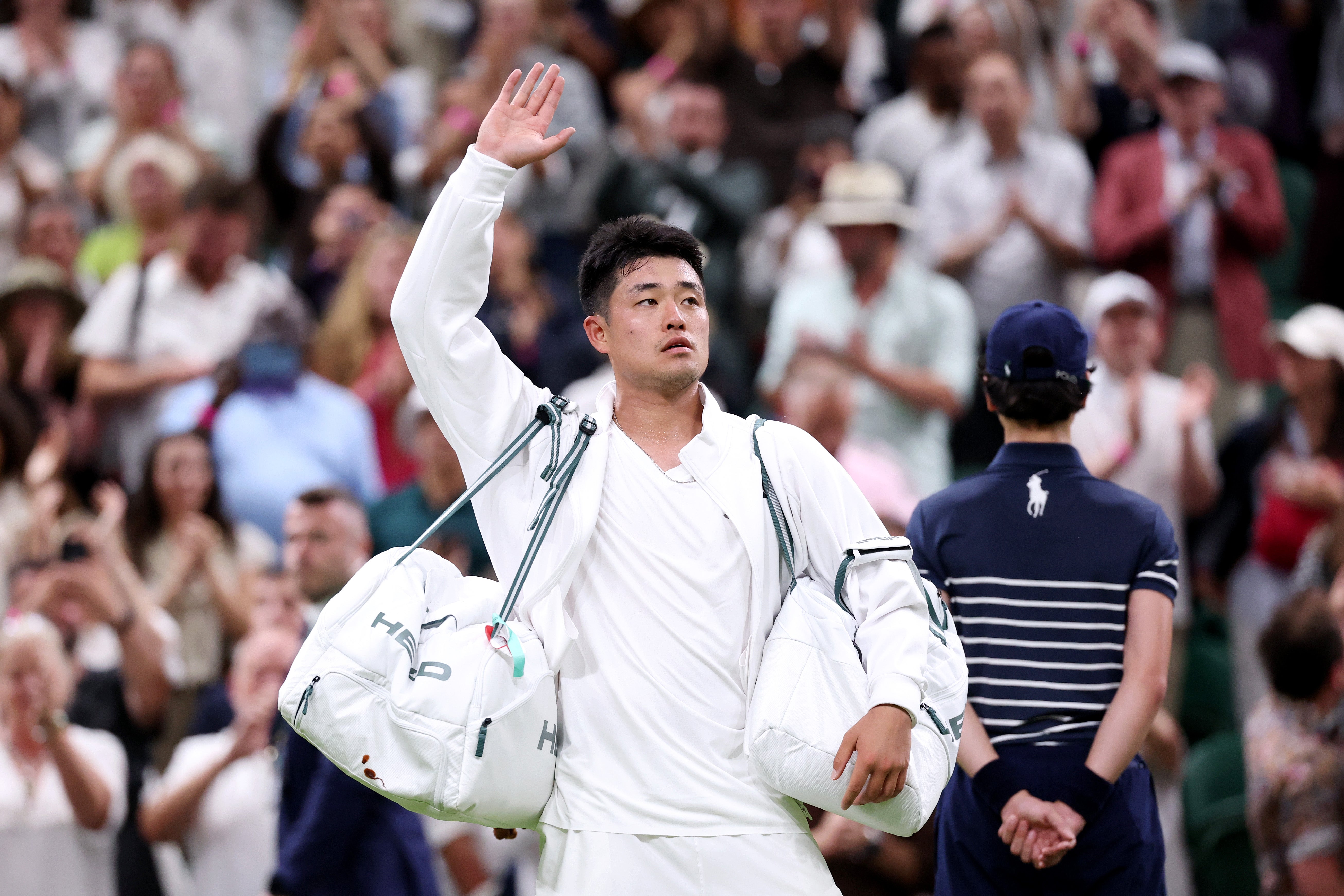 The Centre Court crowd gave Wu a standing ovation and more cries of ‘Wuuuu’