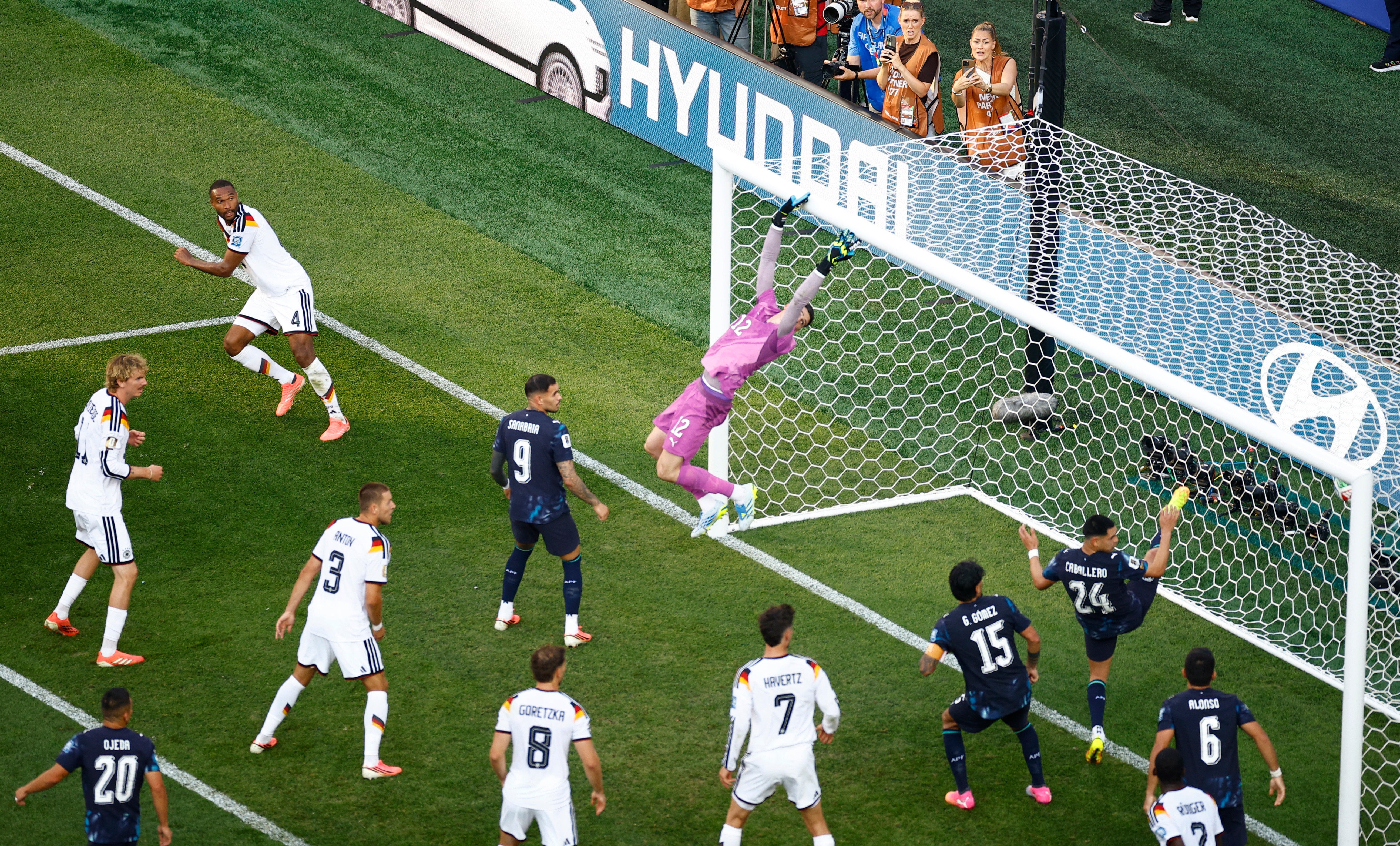 Jonathan Tah thought he had given Germany the lead