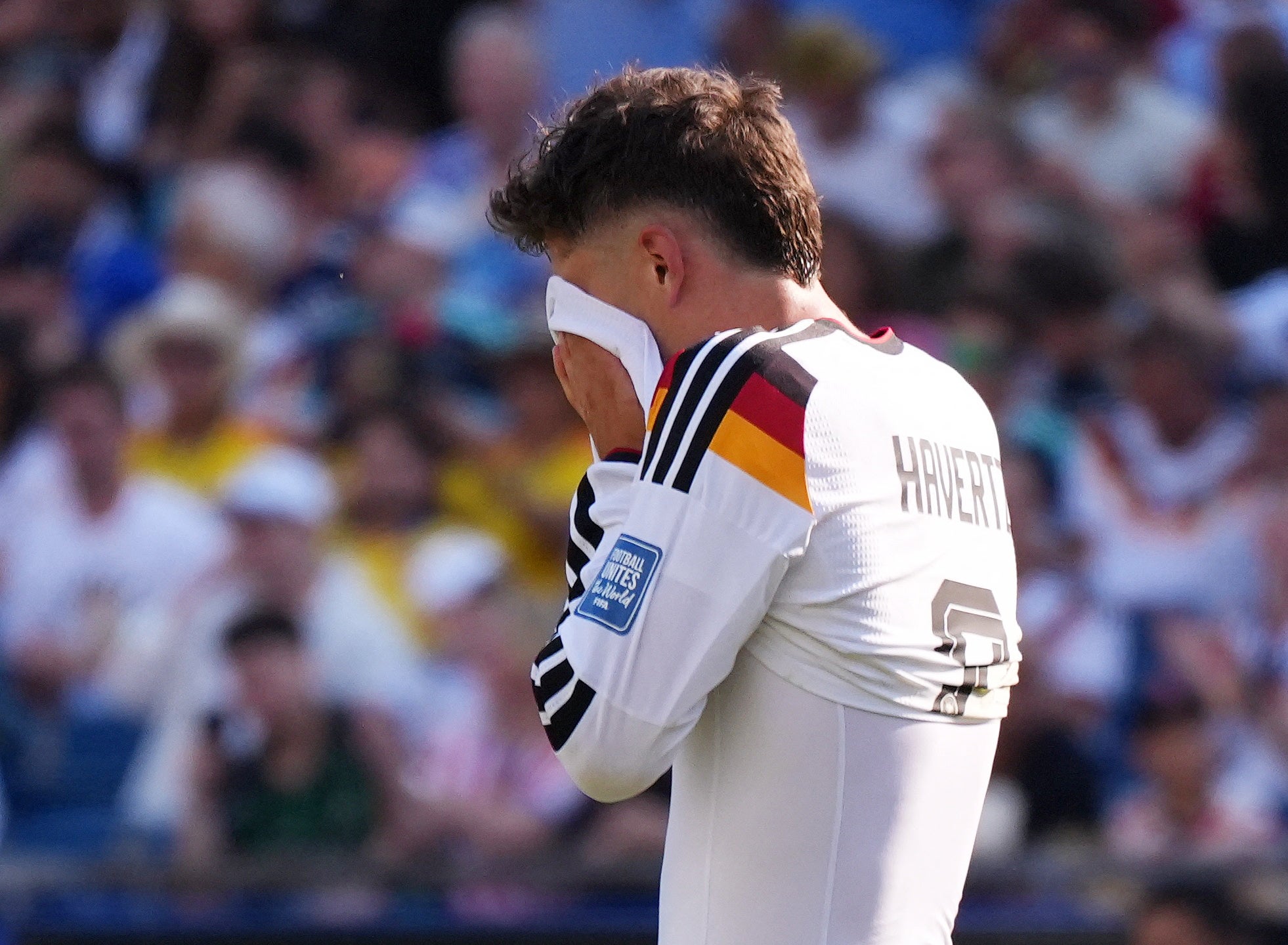 Germany's Kai Havertz reacts