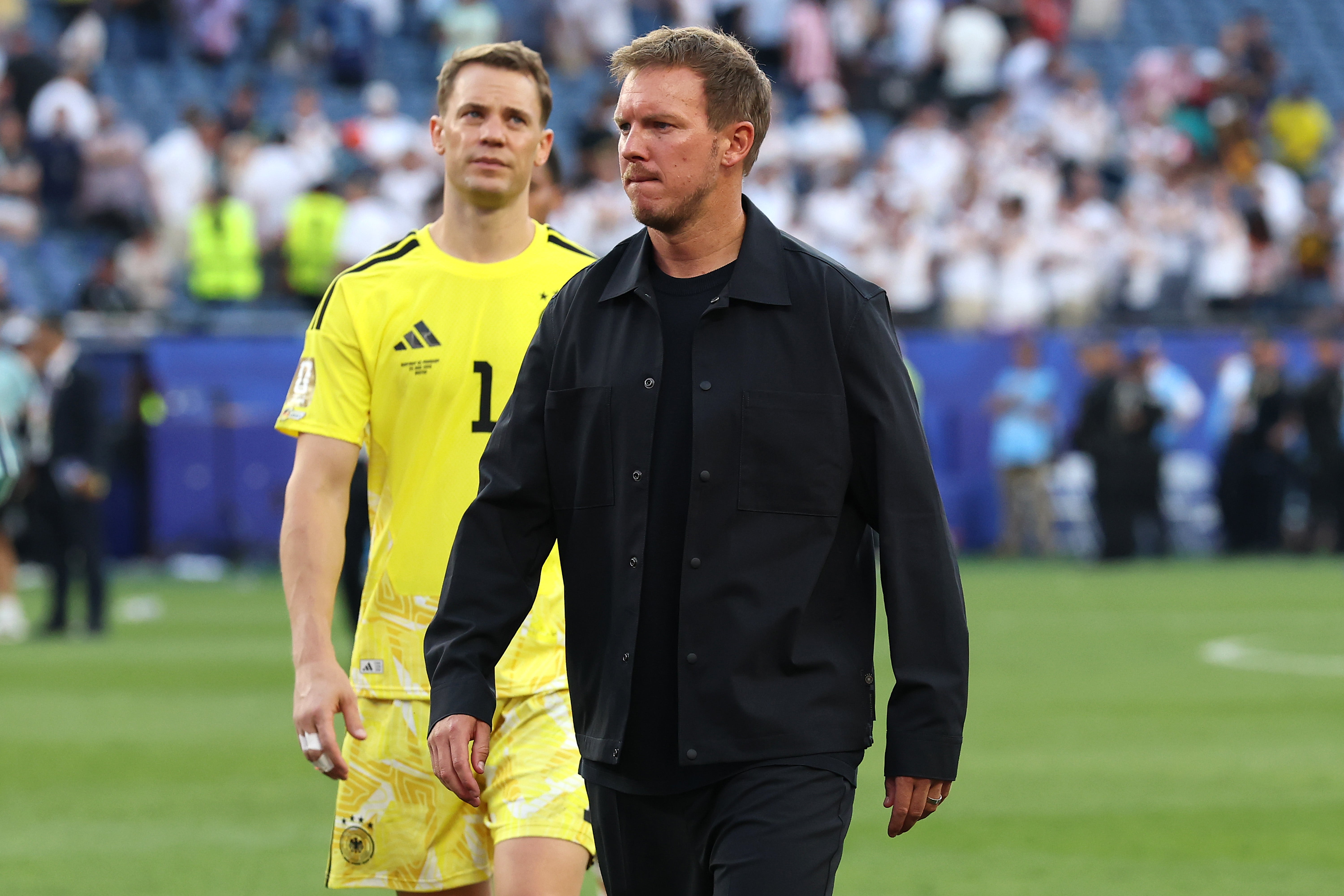 Nagelsmann with Germany goalkeeper Manuel Neuer