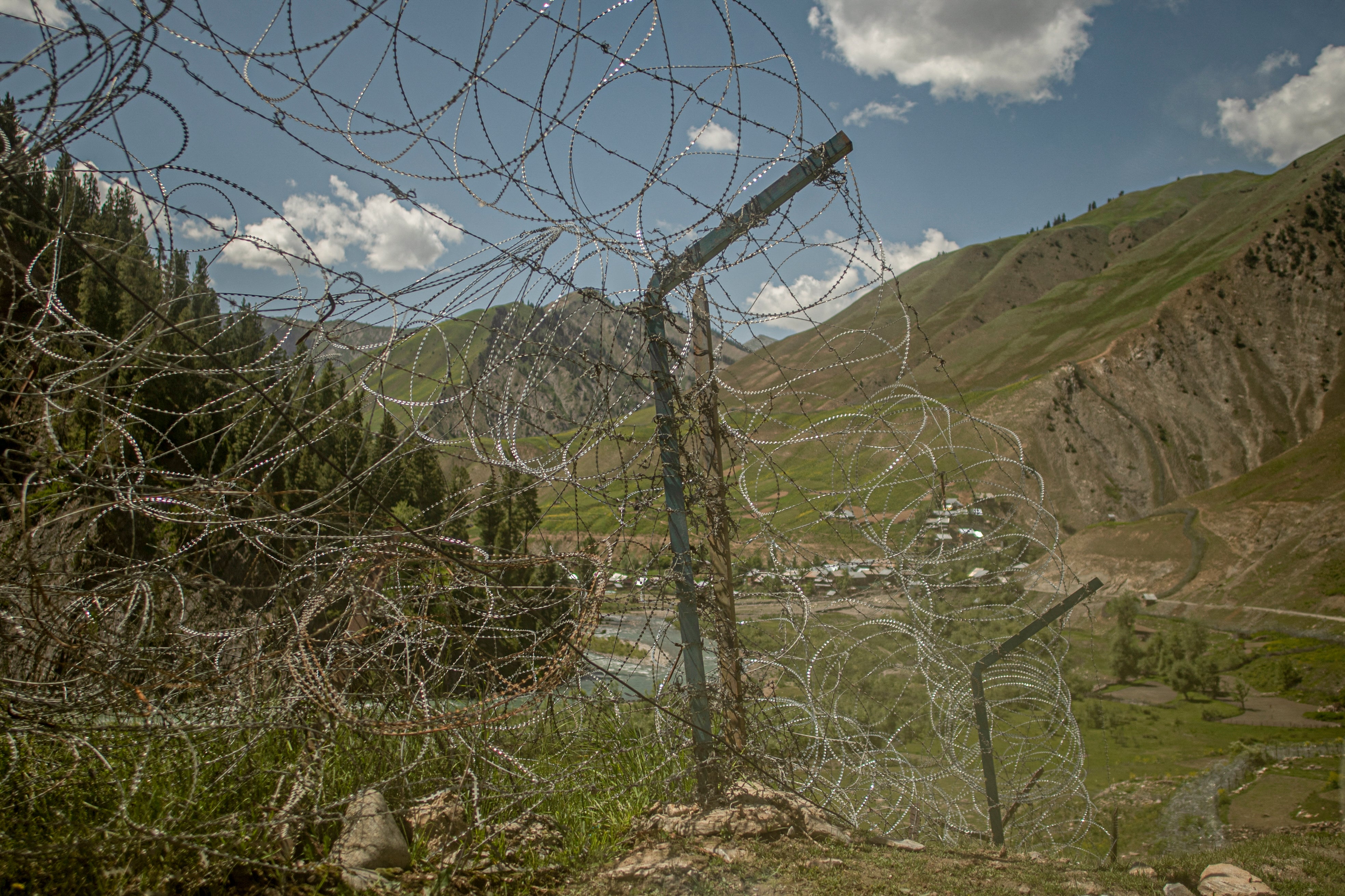 Photo shows a restricted area in the Gurez valley in Bandipora in Kashmir (AFP/Getty)