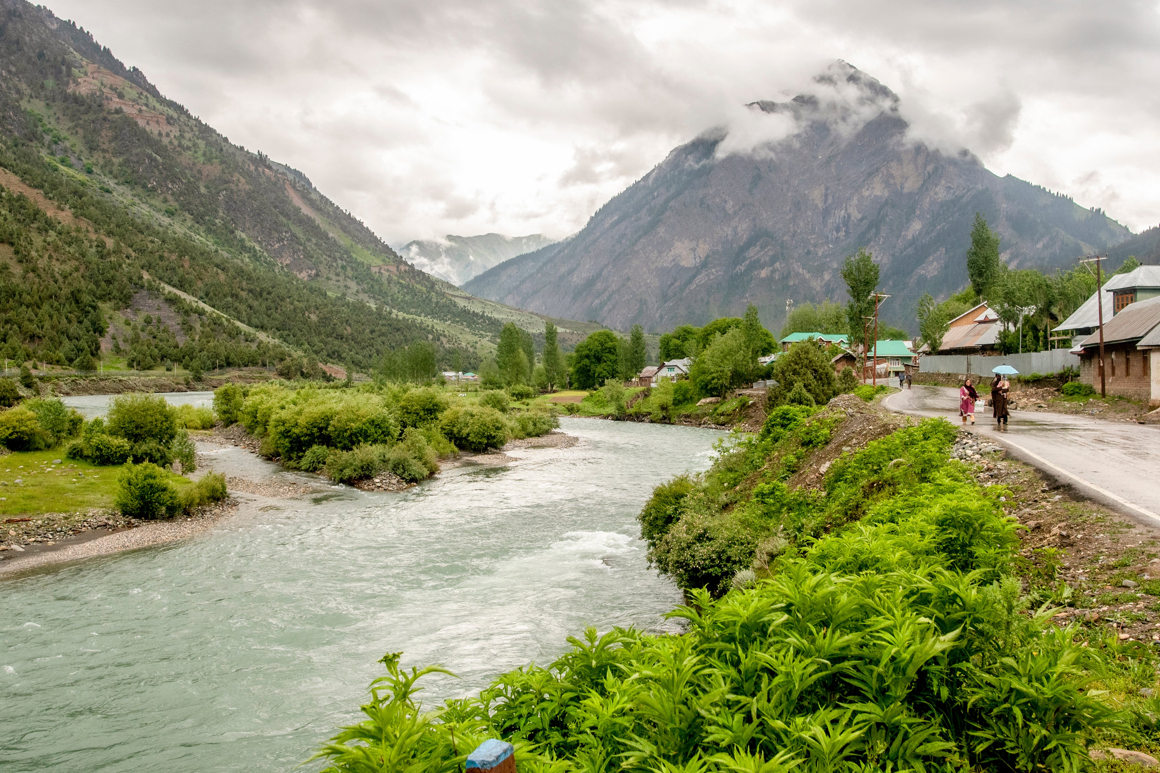 River flows through the Gurez valley in Bandipora in Kashmir (AFP/Getty)