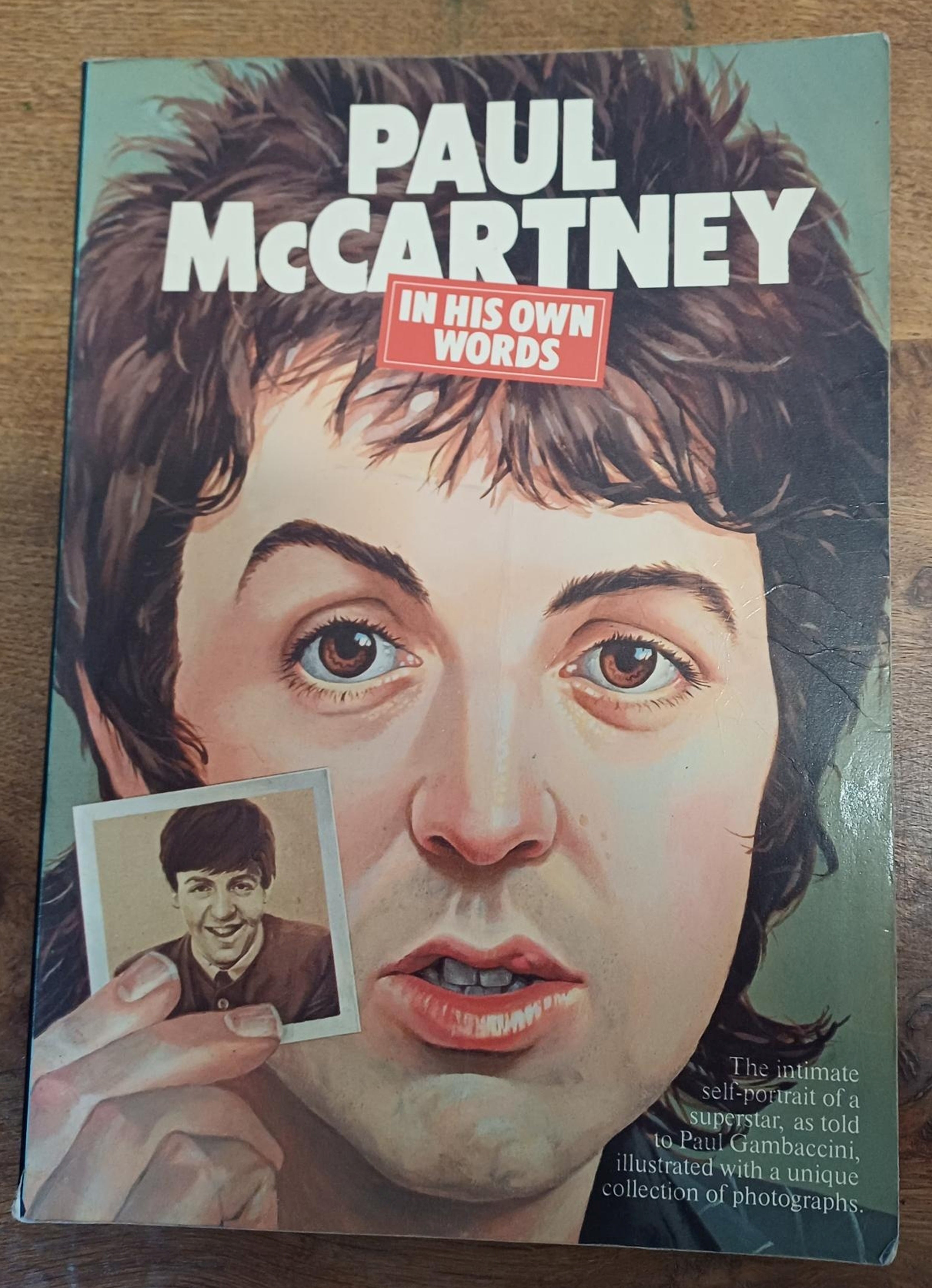 A copy of Paul McCartney In His Own Words was given to an Oxfam store in Ceredigion, Aberystwyth.