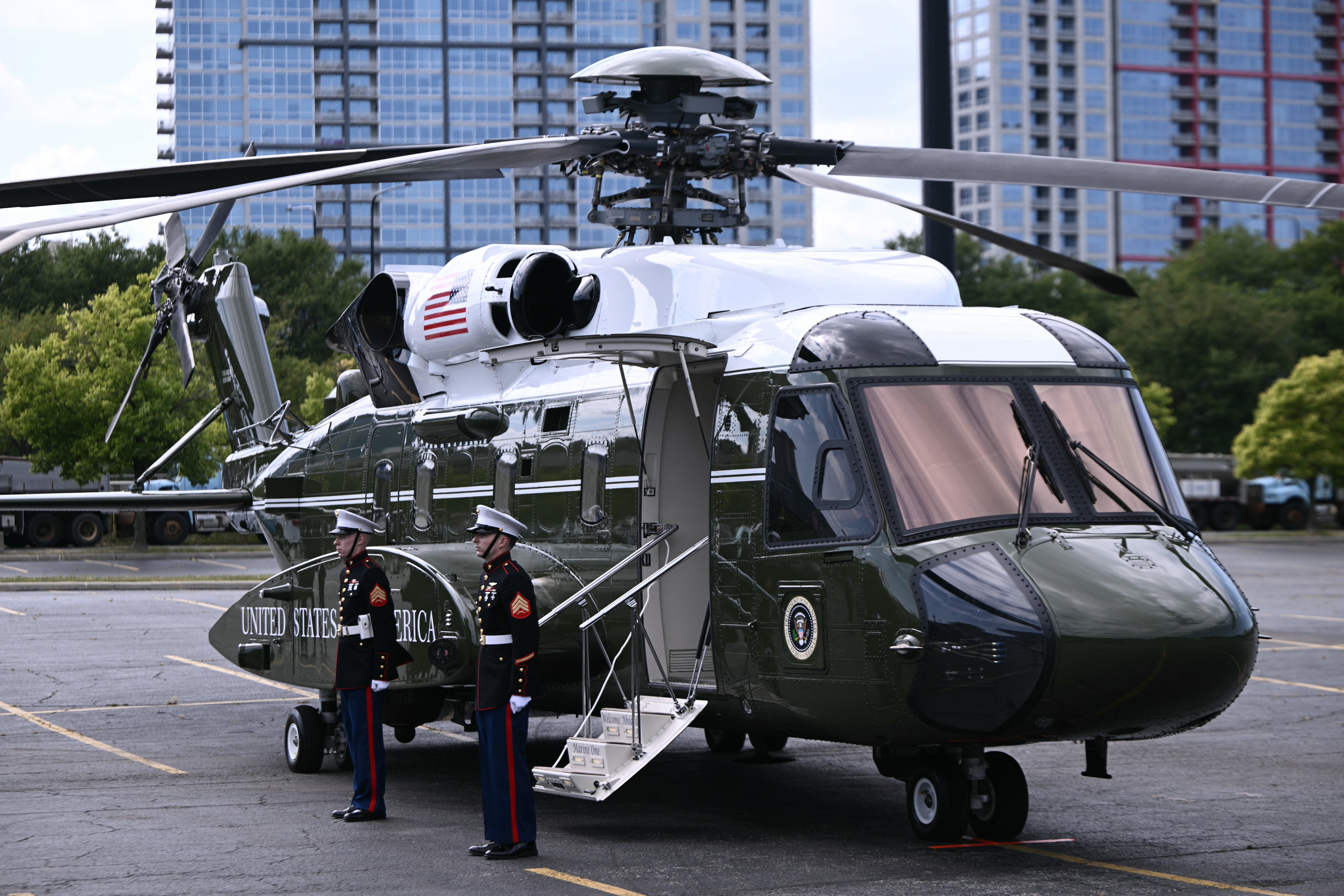 Lockheed Martin, the owner of Sikorsky Aircraft, which manufactured the VH-92A Patriot (pictured), has reportedly donated $5 million toward the helipad’s construction
