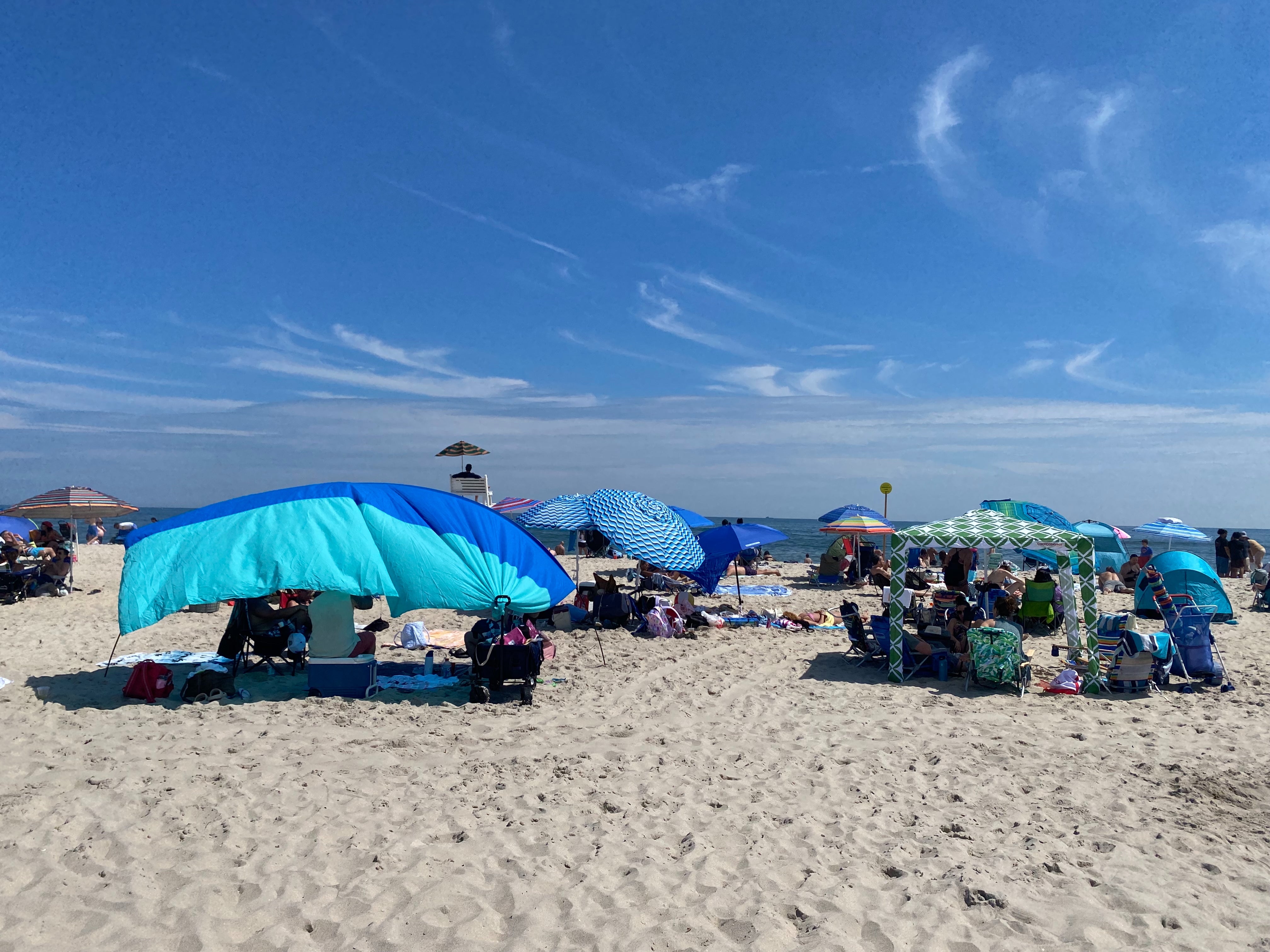 The Shibumi — which is priced at $255 and up — is the rectangular shade canopy that has become the beach accessory of the moment