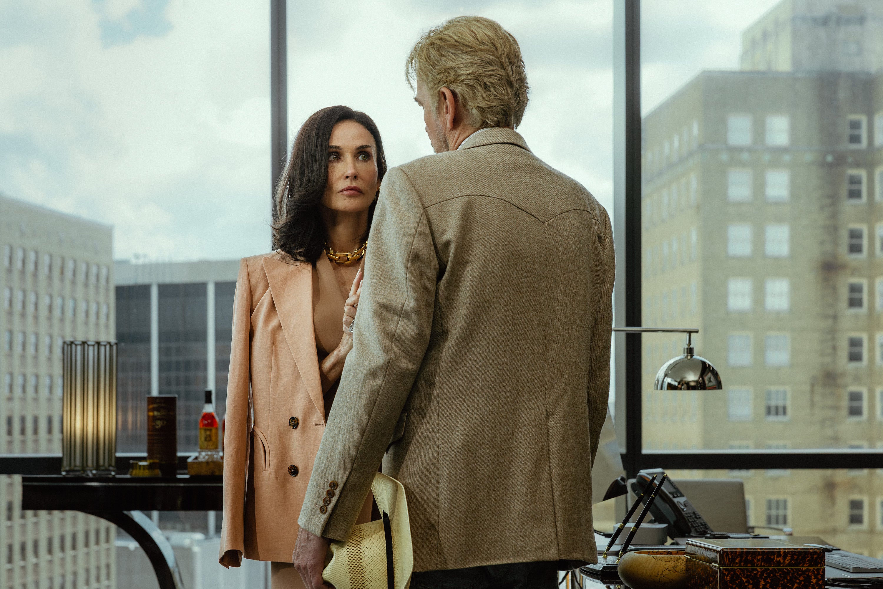Demi Moore stars in 'Landman' as Cami, the widow of a billionaire oil tycoon (Emerson Miller/Paramount+)
