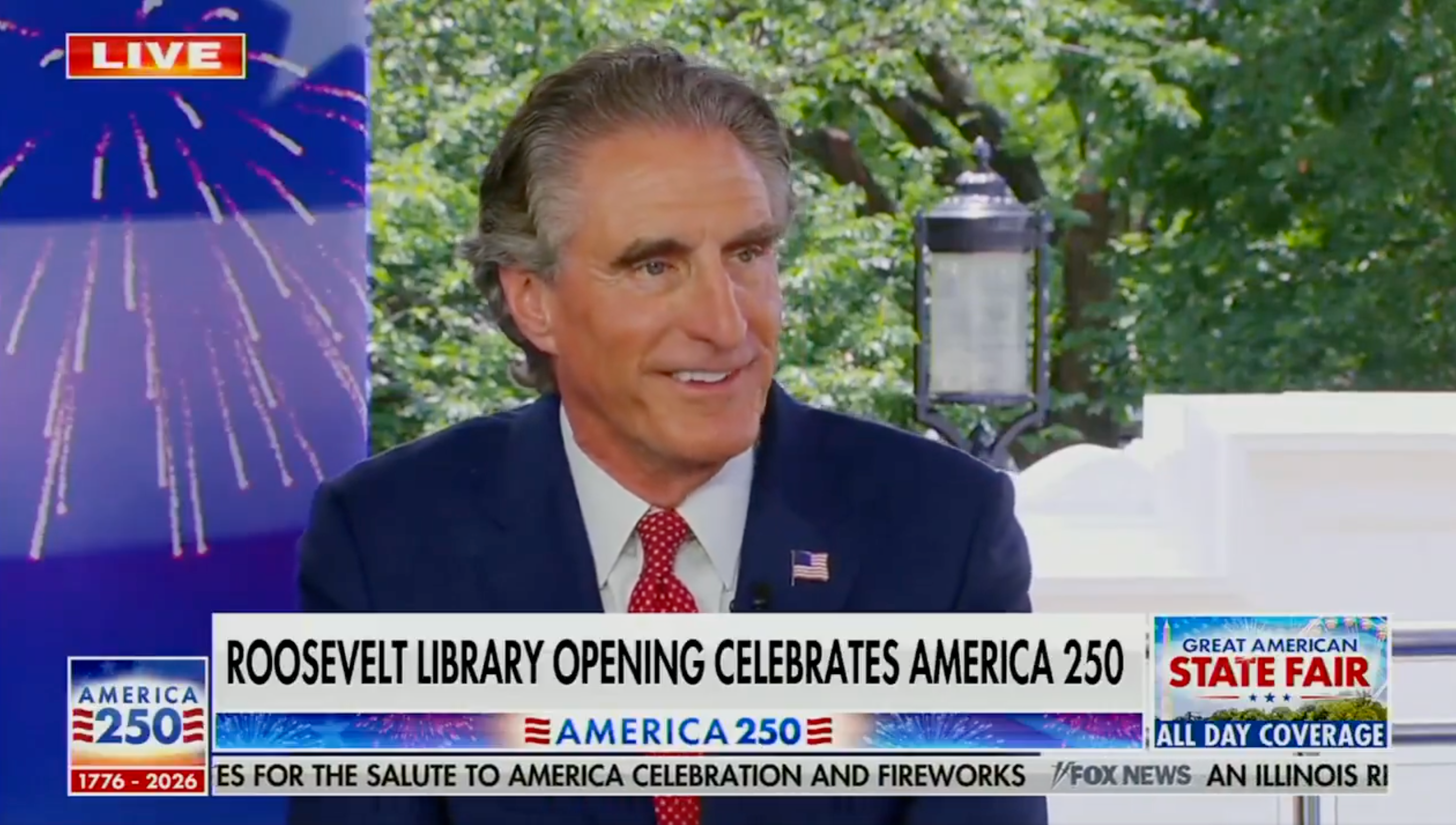 Doug Burgum bungles American history on live TV and forgets who was leading the nation in 1776