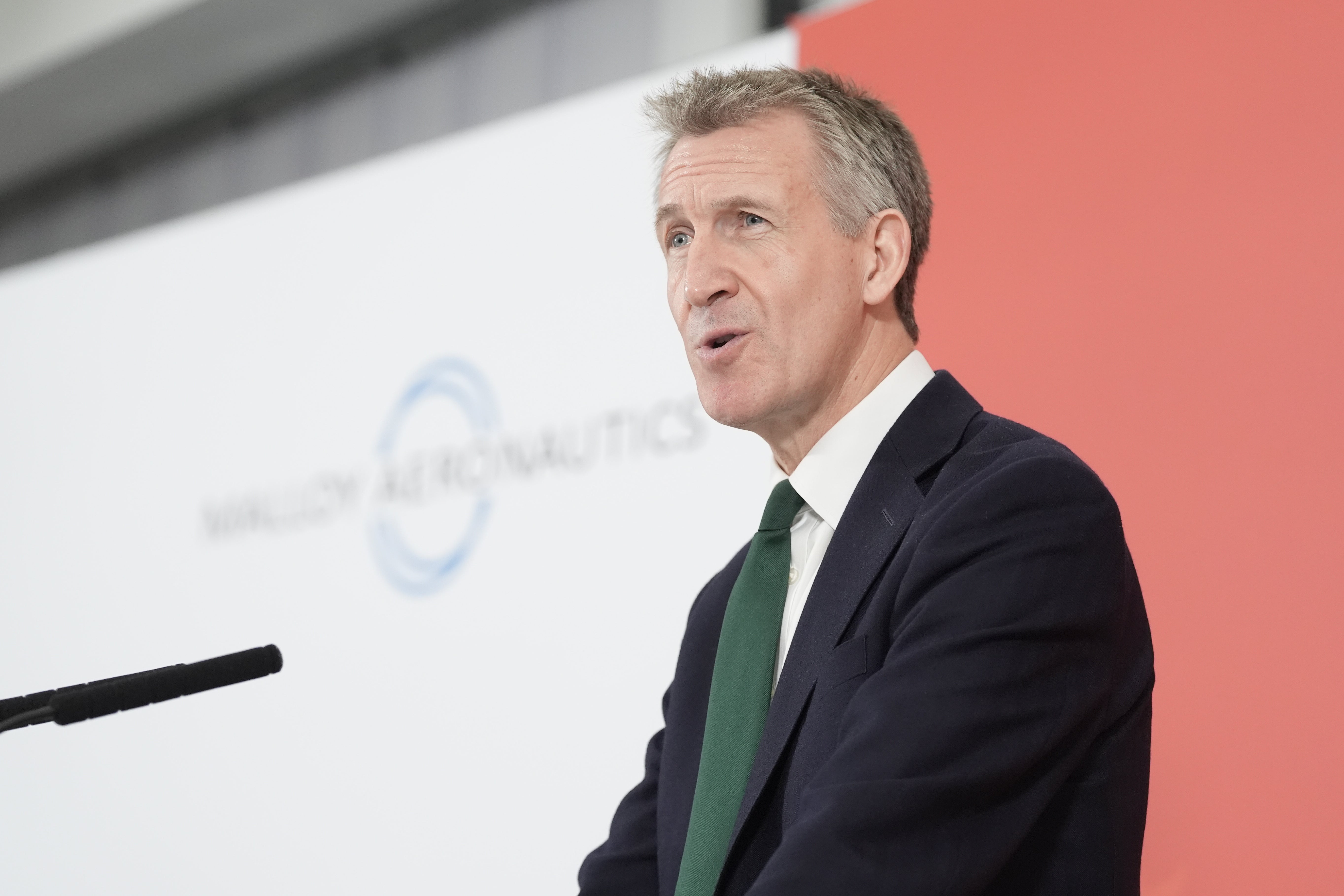 Defence Secretary Dan Jarvis delivers a speech in Berkshire, following the publication of long-delayed defence investment plan (Dip)