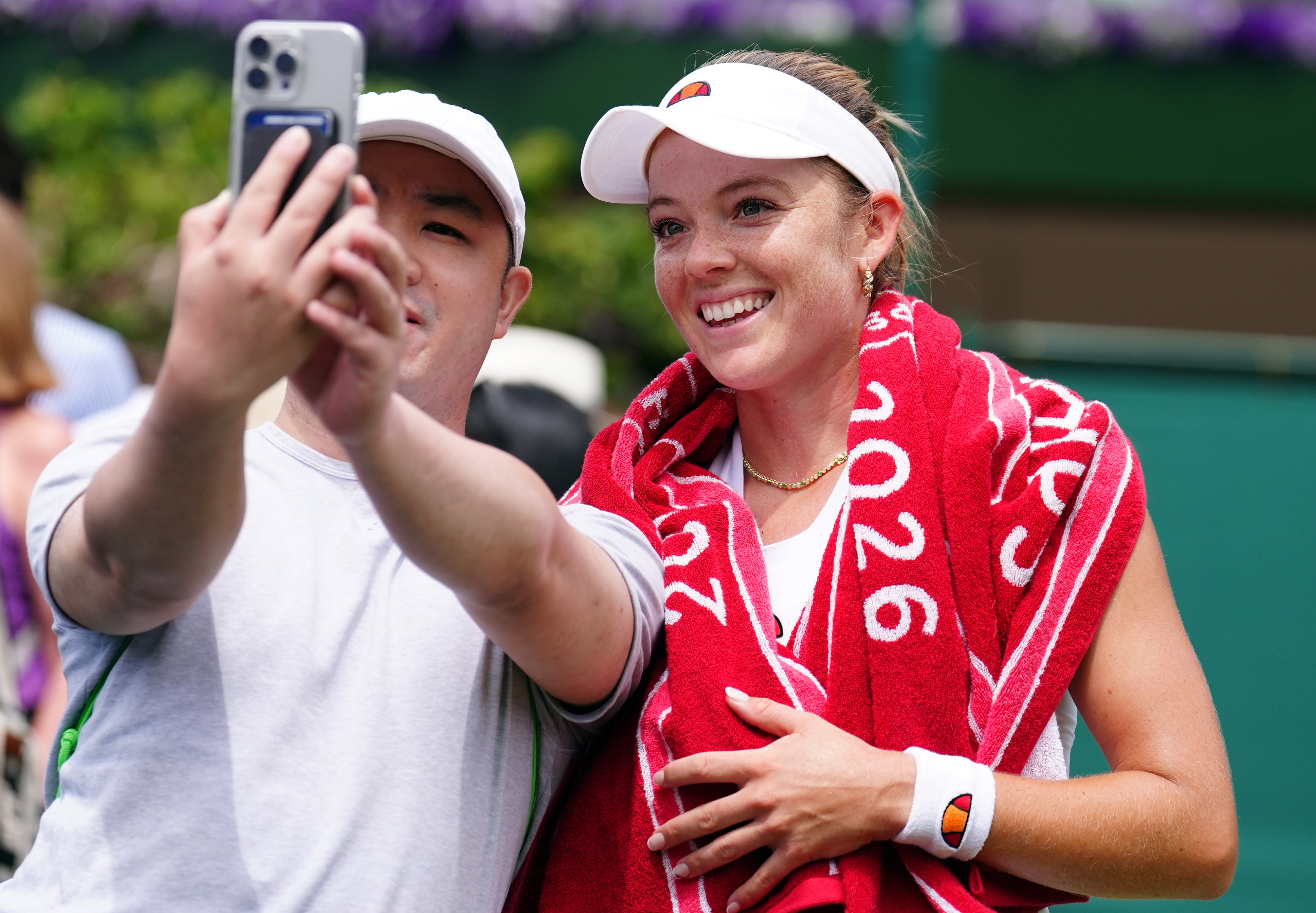 Katie Swan will play Madison Keys in the second round of Wimbledon