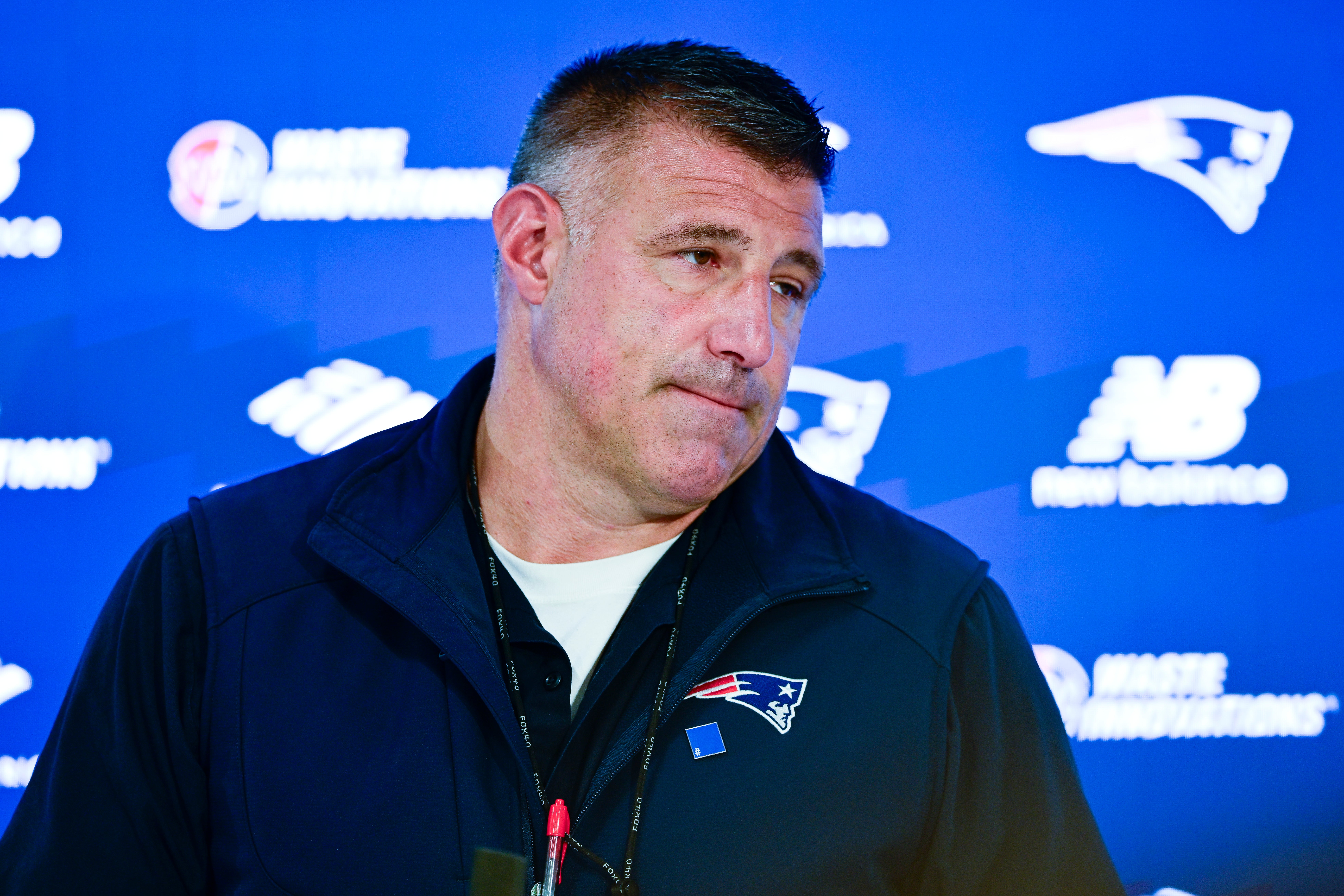 Russini was photographed hugging and holding hands with Patriots coach Mike Vrabel, causing a media frenzy