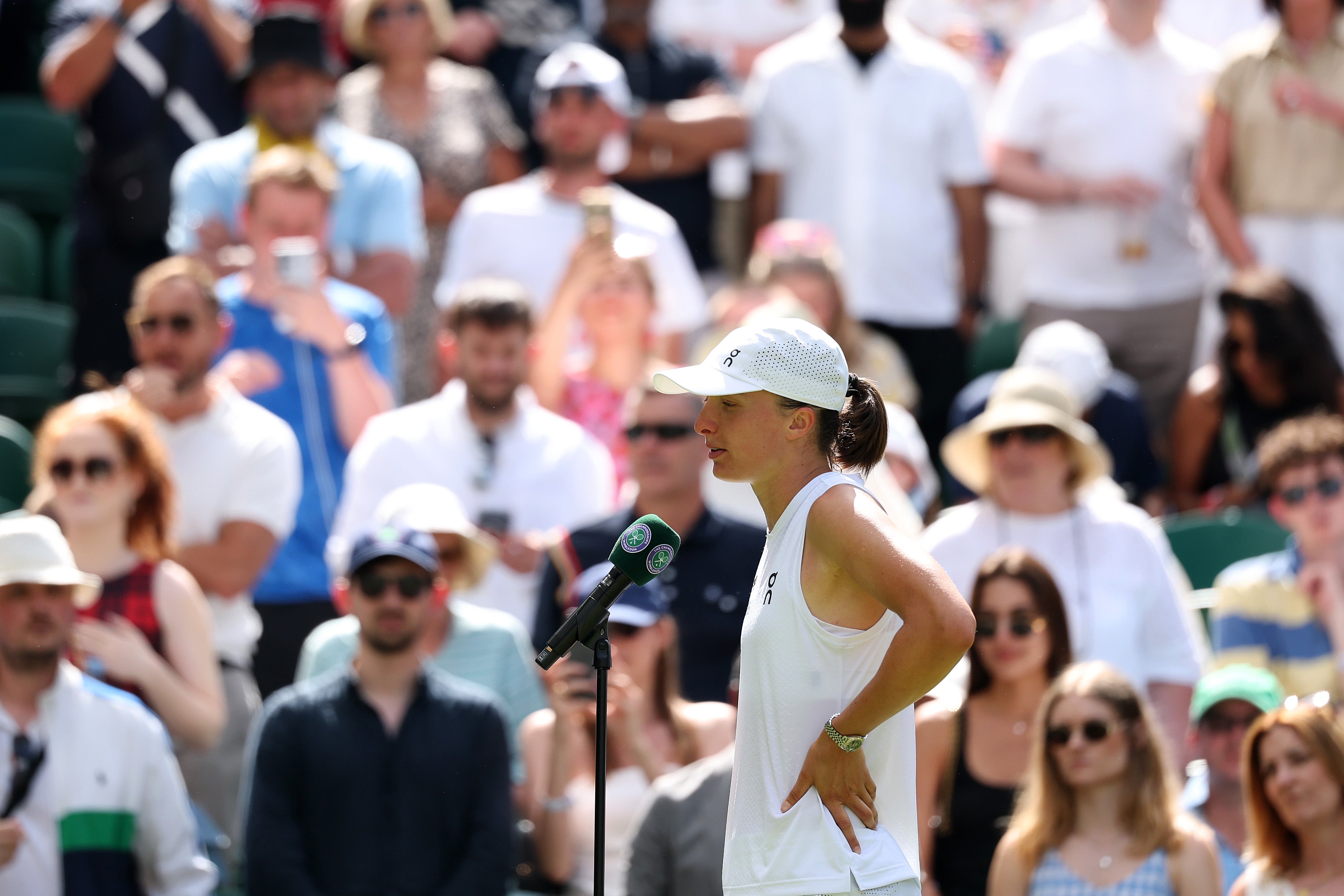 Swiatek will play 2021 runner-up Karolina Pliskova in the second round
