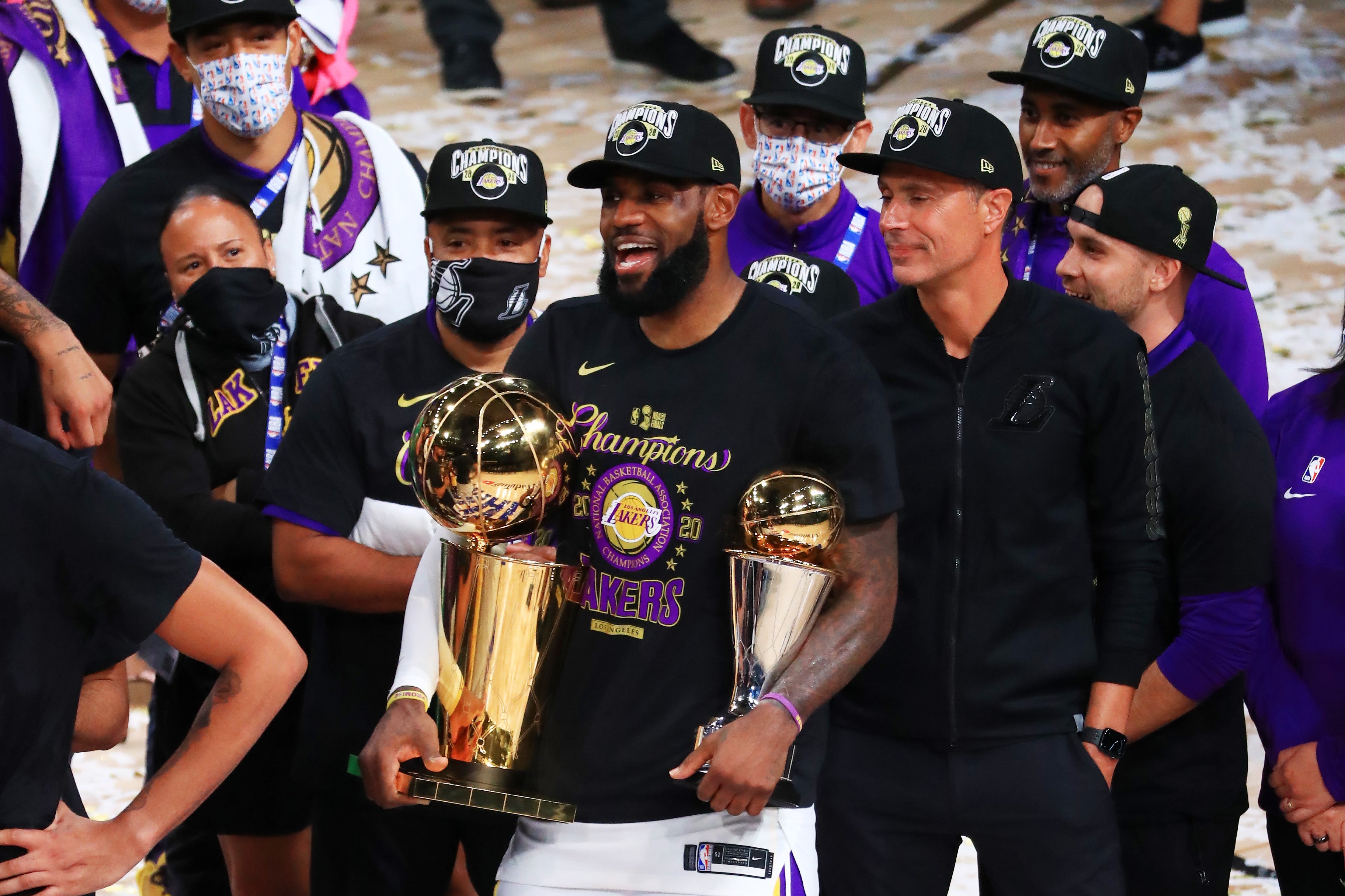 James led the Lakers to a 17th NBA title back in 2020