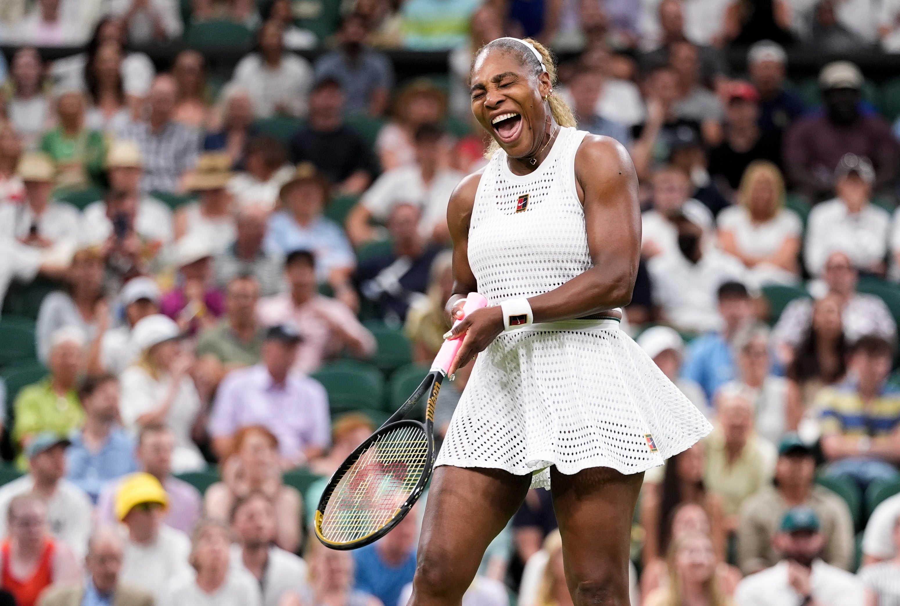 Williams grew increasingly animated as the match went on