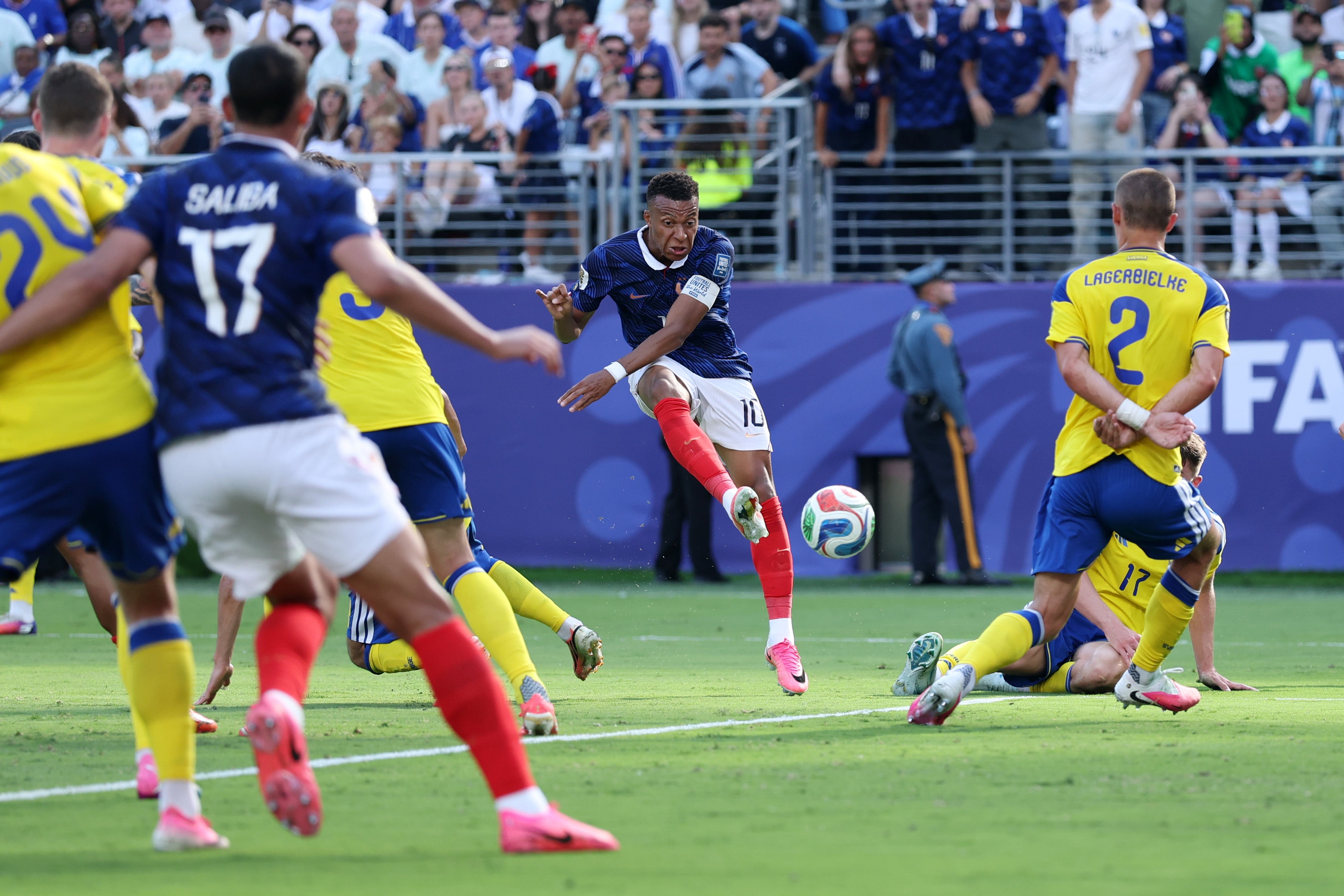 Kylian Mbappe scored twice to inspire another victory for France