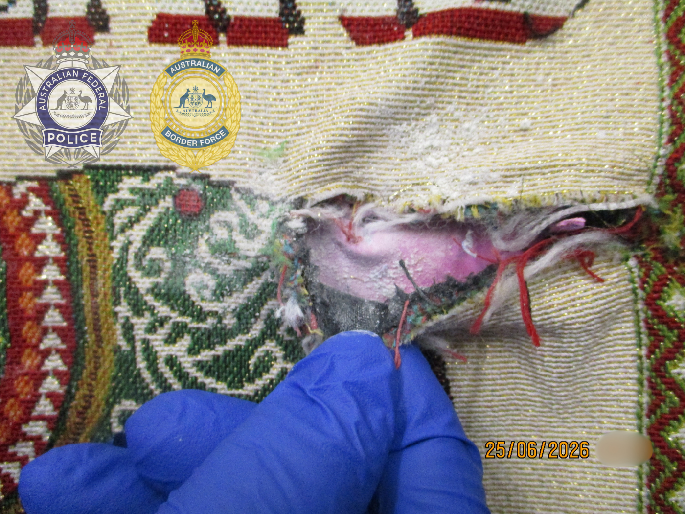 The woman has been charged with importing and possessing a marketable quantity of a border-controlled drug