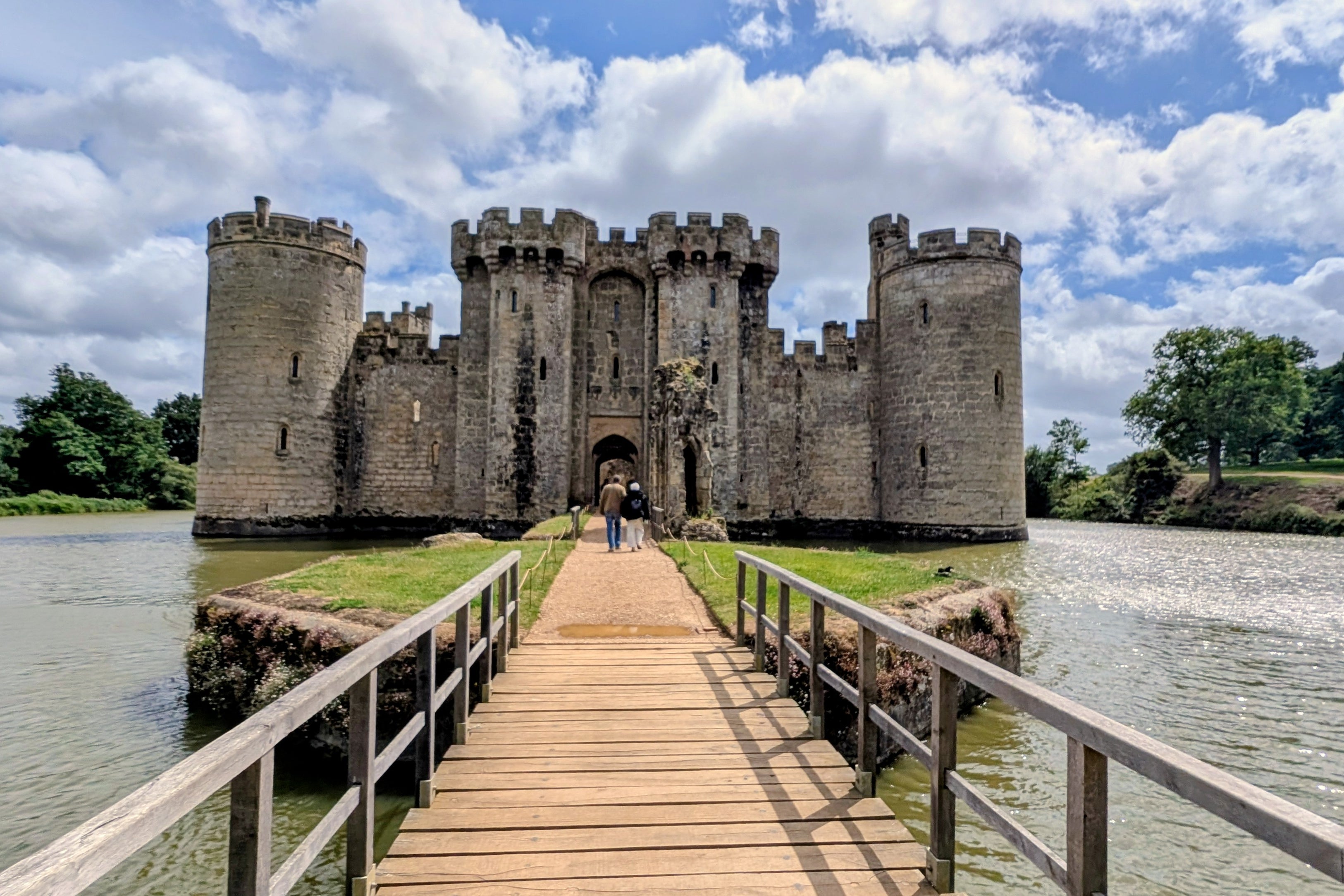 Bodiam Castle is transformed in the summer by activities (Teresa Machan)