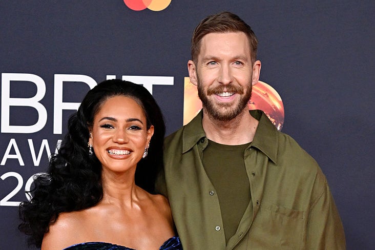 Hope gave birth to her first baby with husband Calvin Harris in 2025 (Getty Images)
