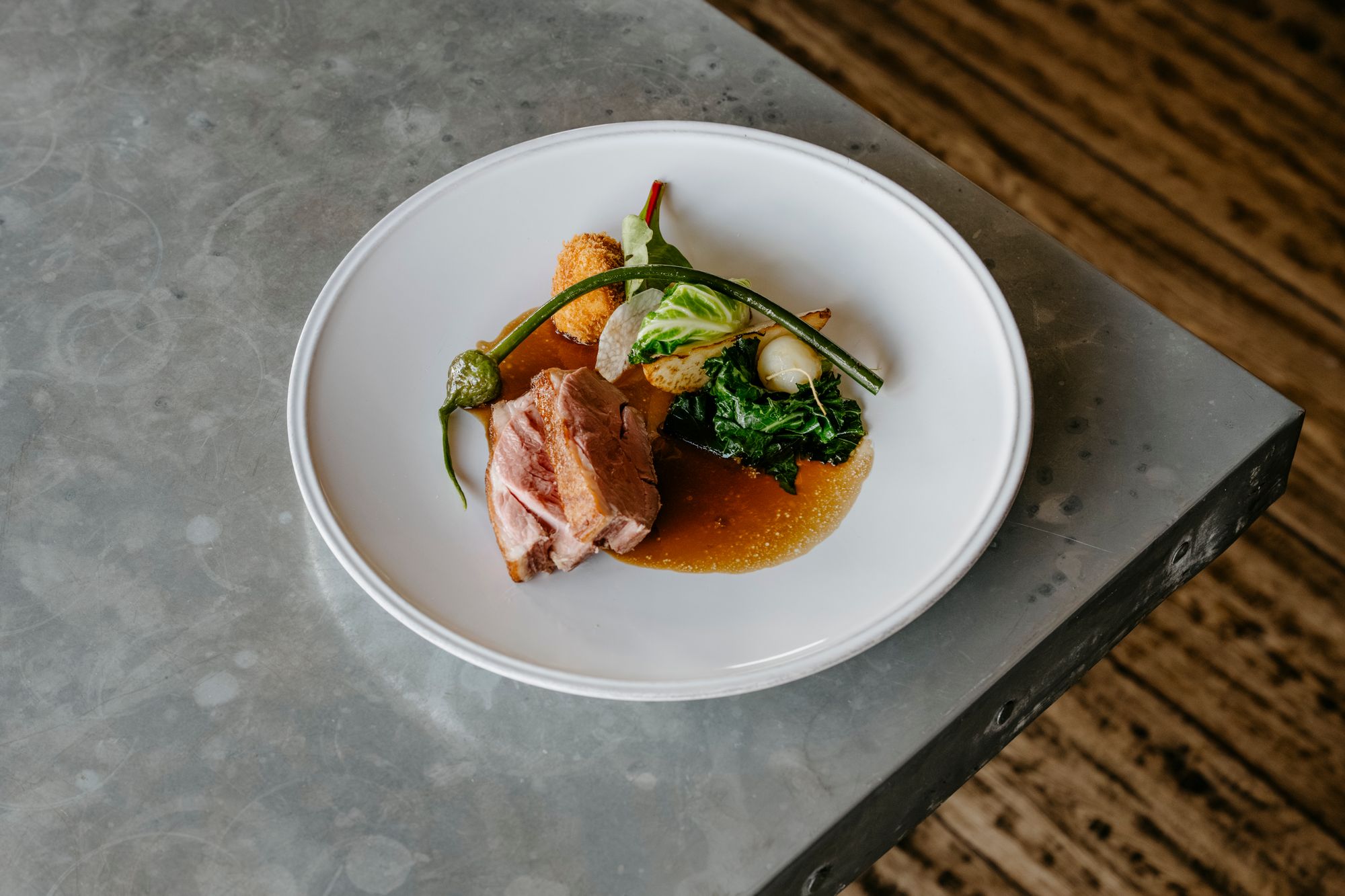 Devon on a plate: Hulstone’s lamb with caramelised turnip, rainbow chard and elderflower