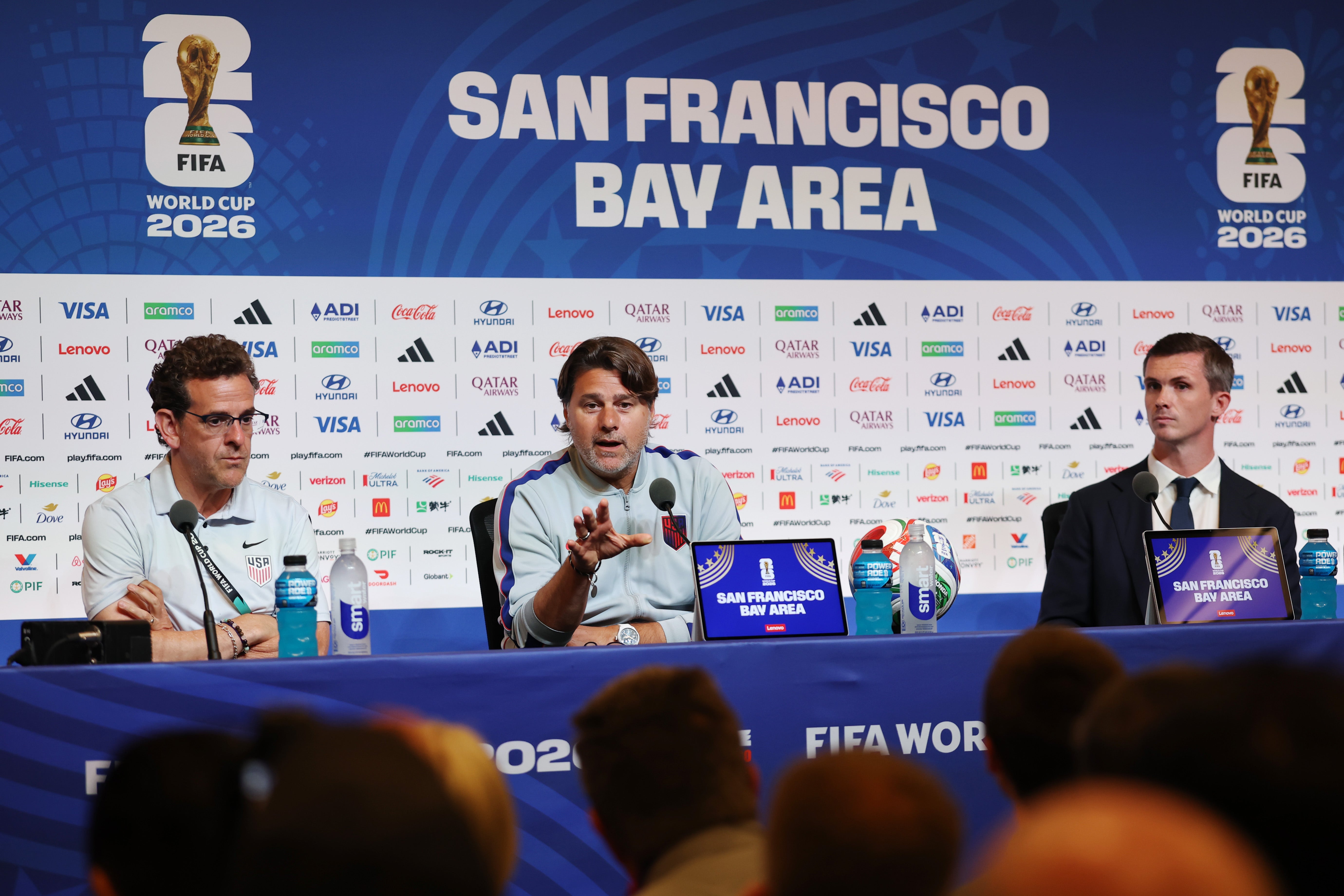 Mauricio Pochettino insists his side are not the 'favourites' against Bosnia (Getty)