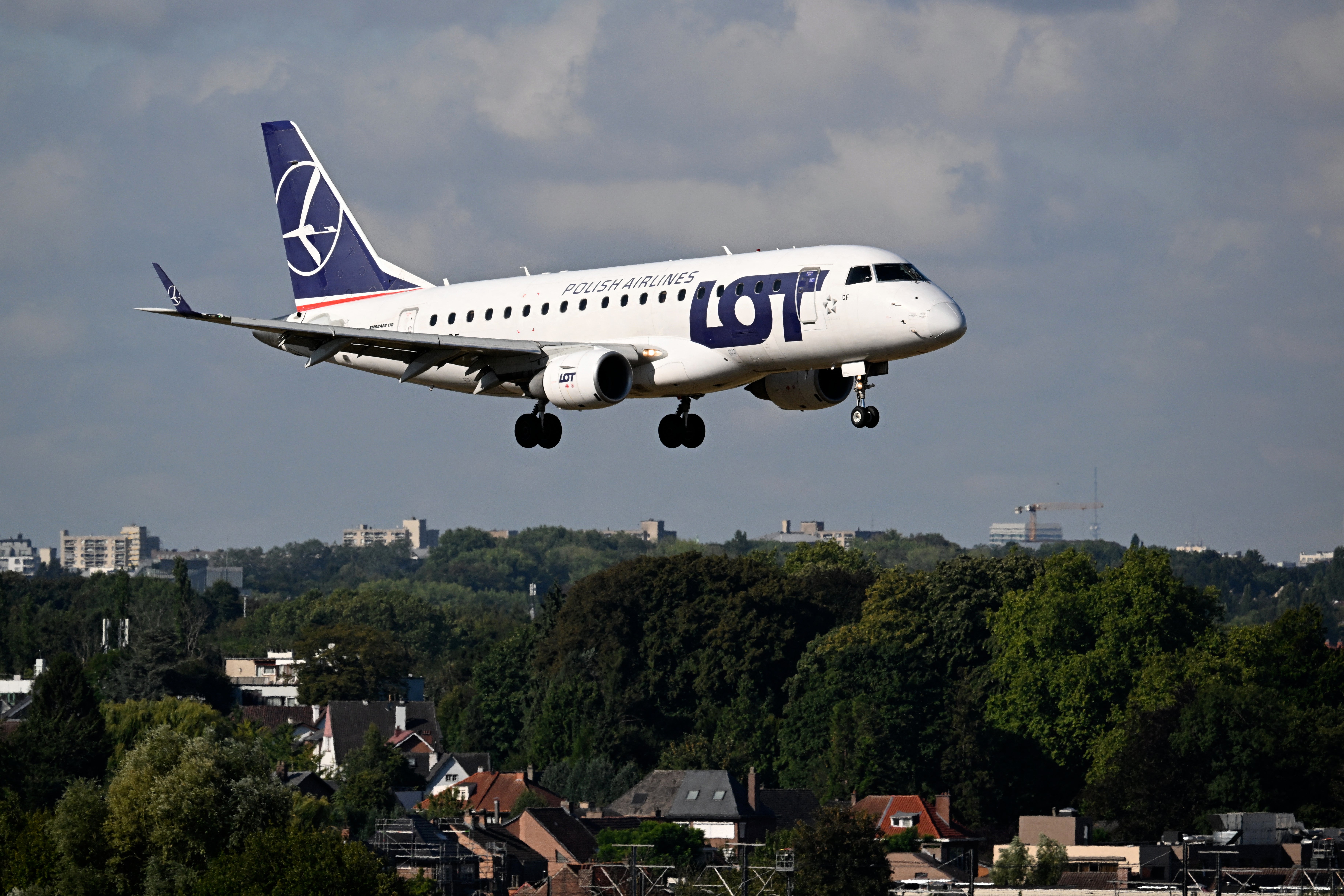 A Lot (Polish Airlines) aircraft prepares for landing